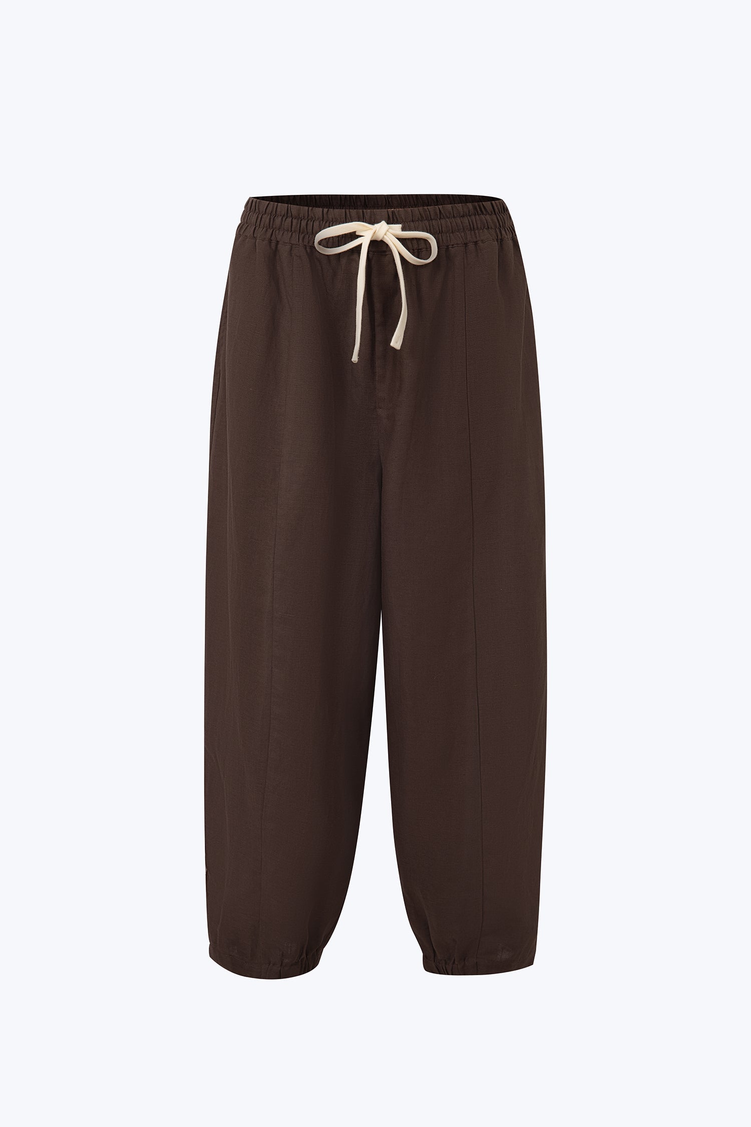 Drawstring Pants - Brown