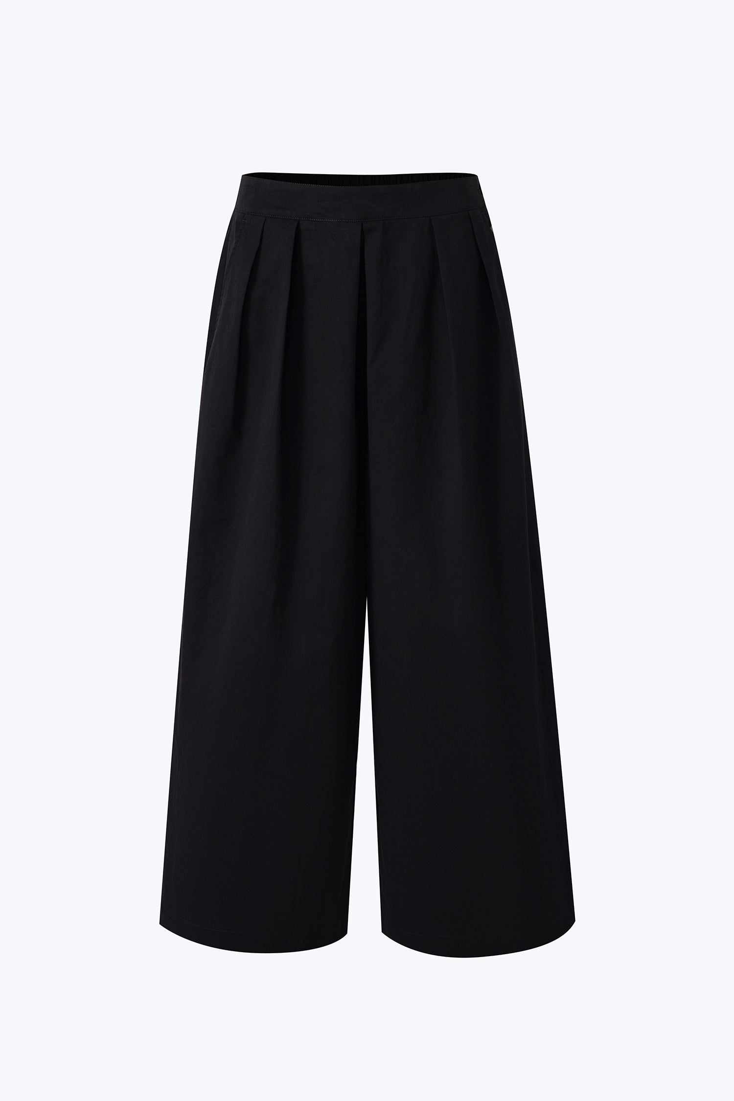 Pleated Trousers - Black