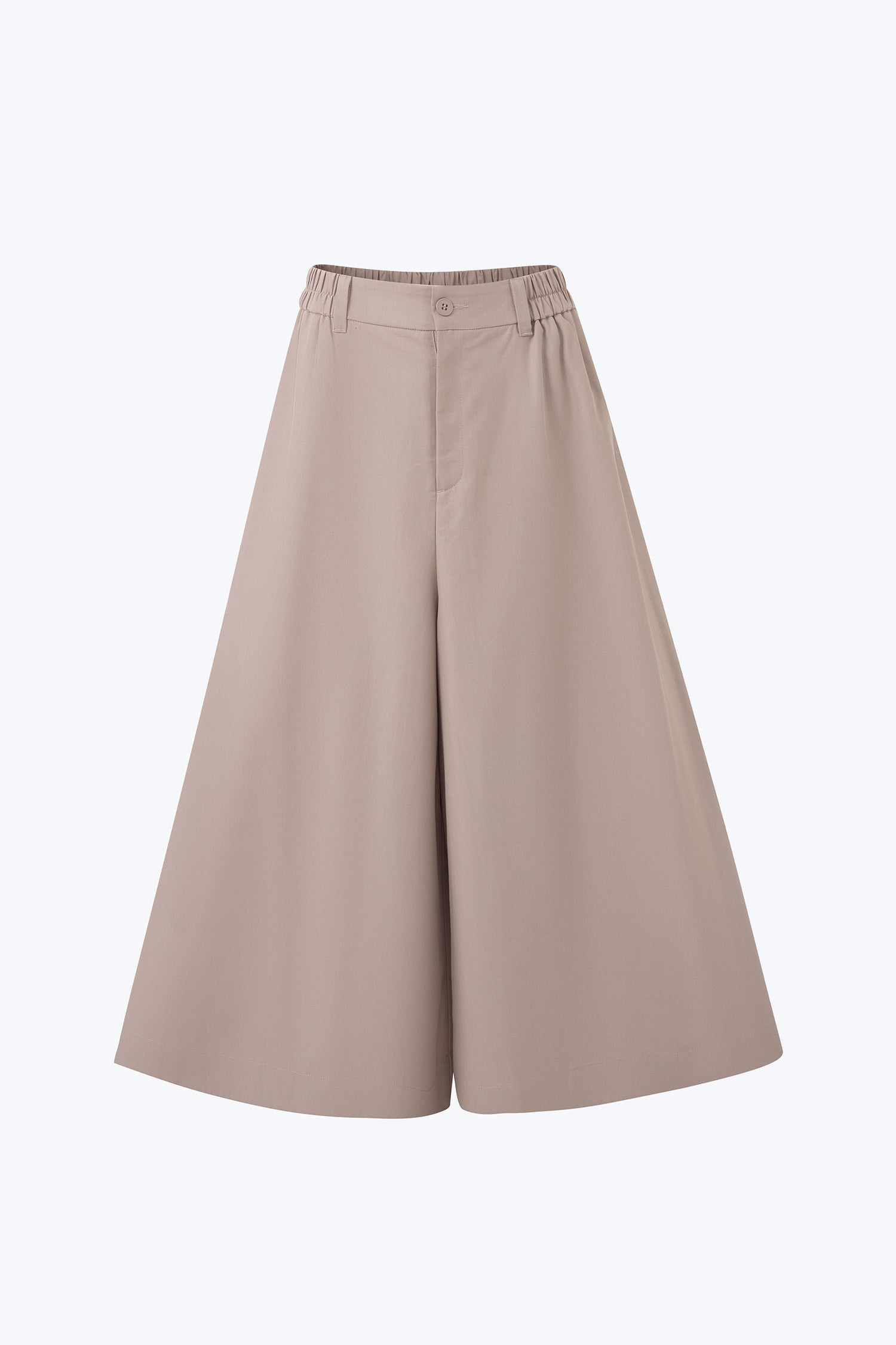 Wide-Legged Trousers - Khaki