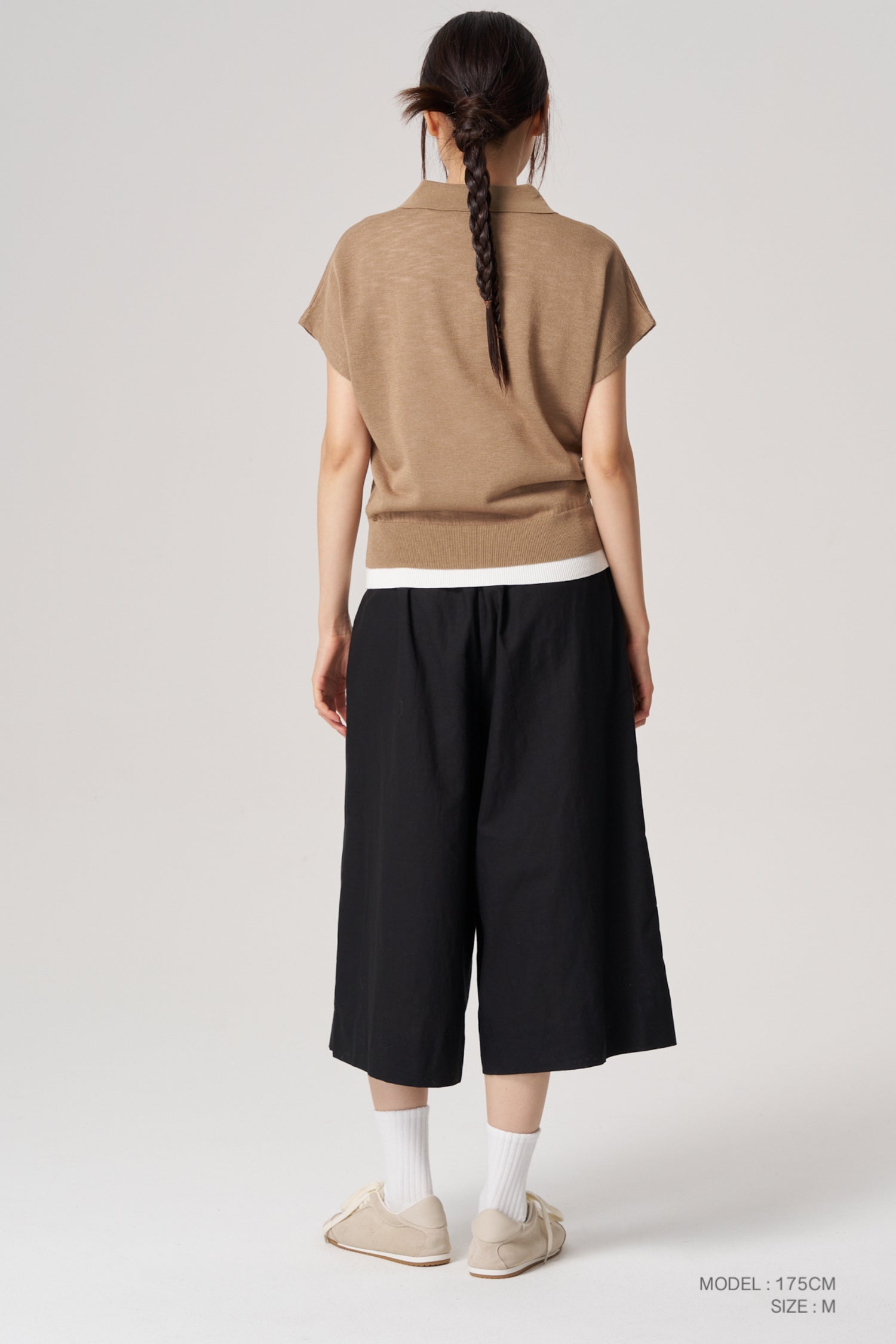 Wide-Legged Culottes - Black
