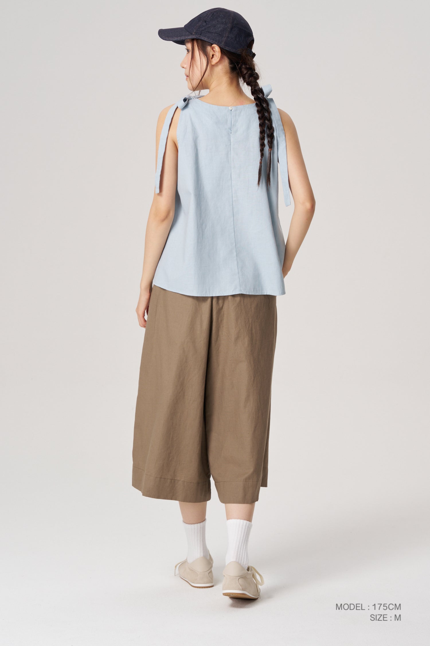 Wide-Legged Culottes - Khaki Brown