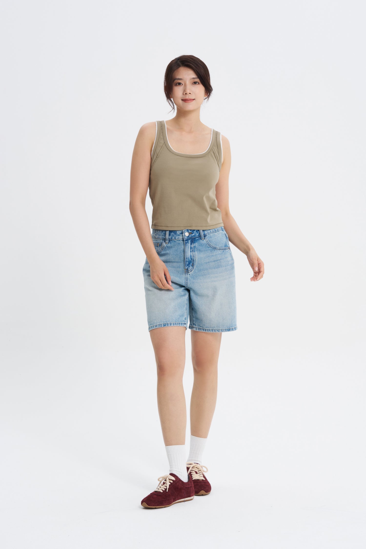 Denim Bermudas Shorts - Light Denim