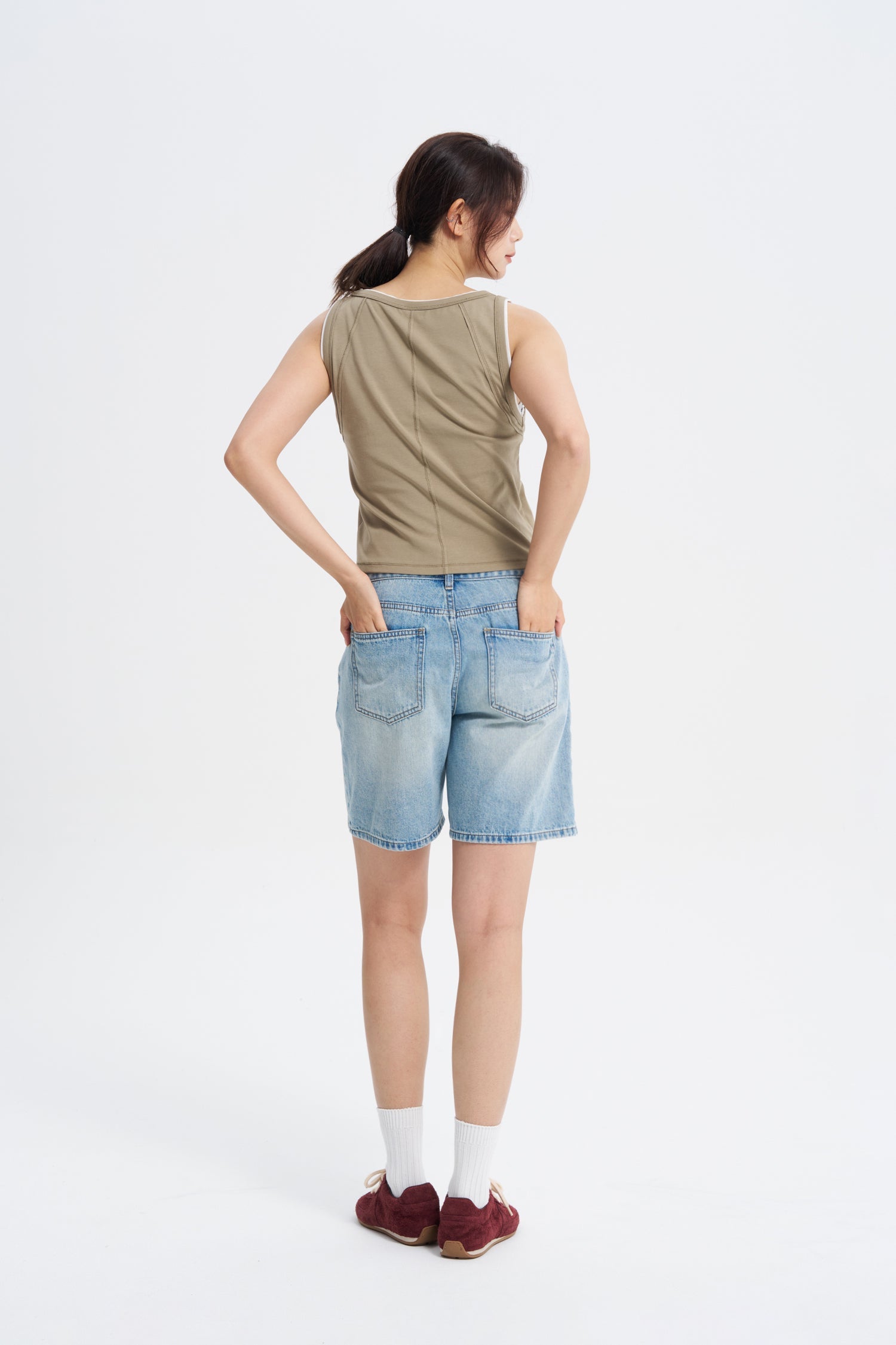 Denim Bermudas Shorts - Light Denim