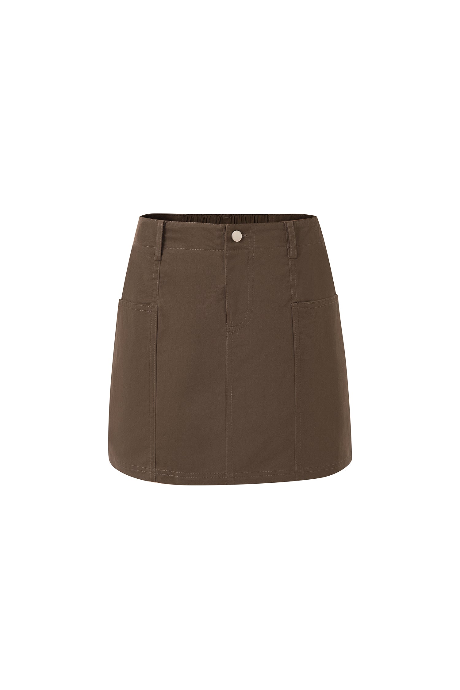 Gathered Skorts - Brown
