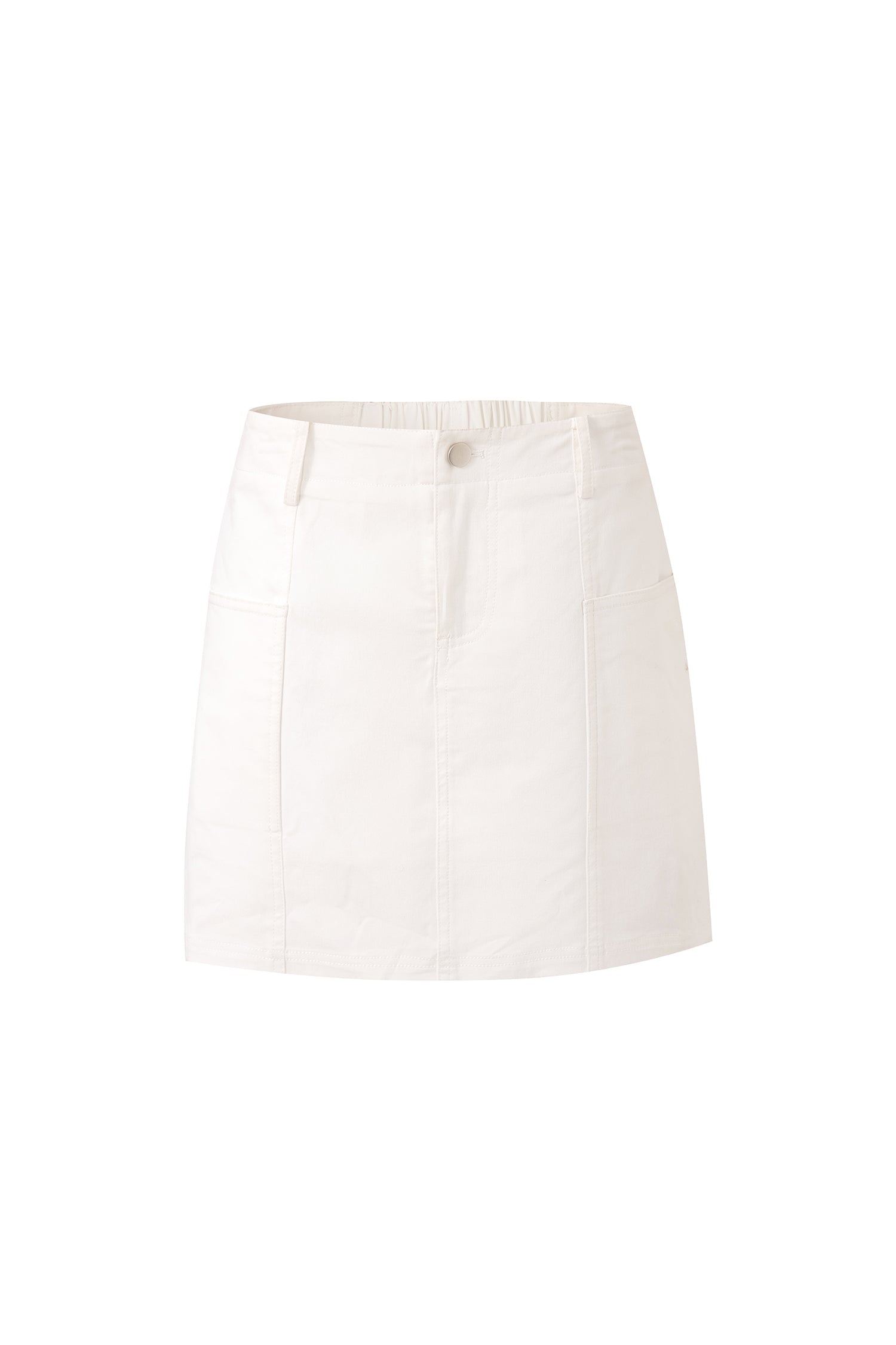 Gathered Skorts - Cream