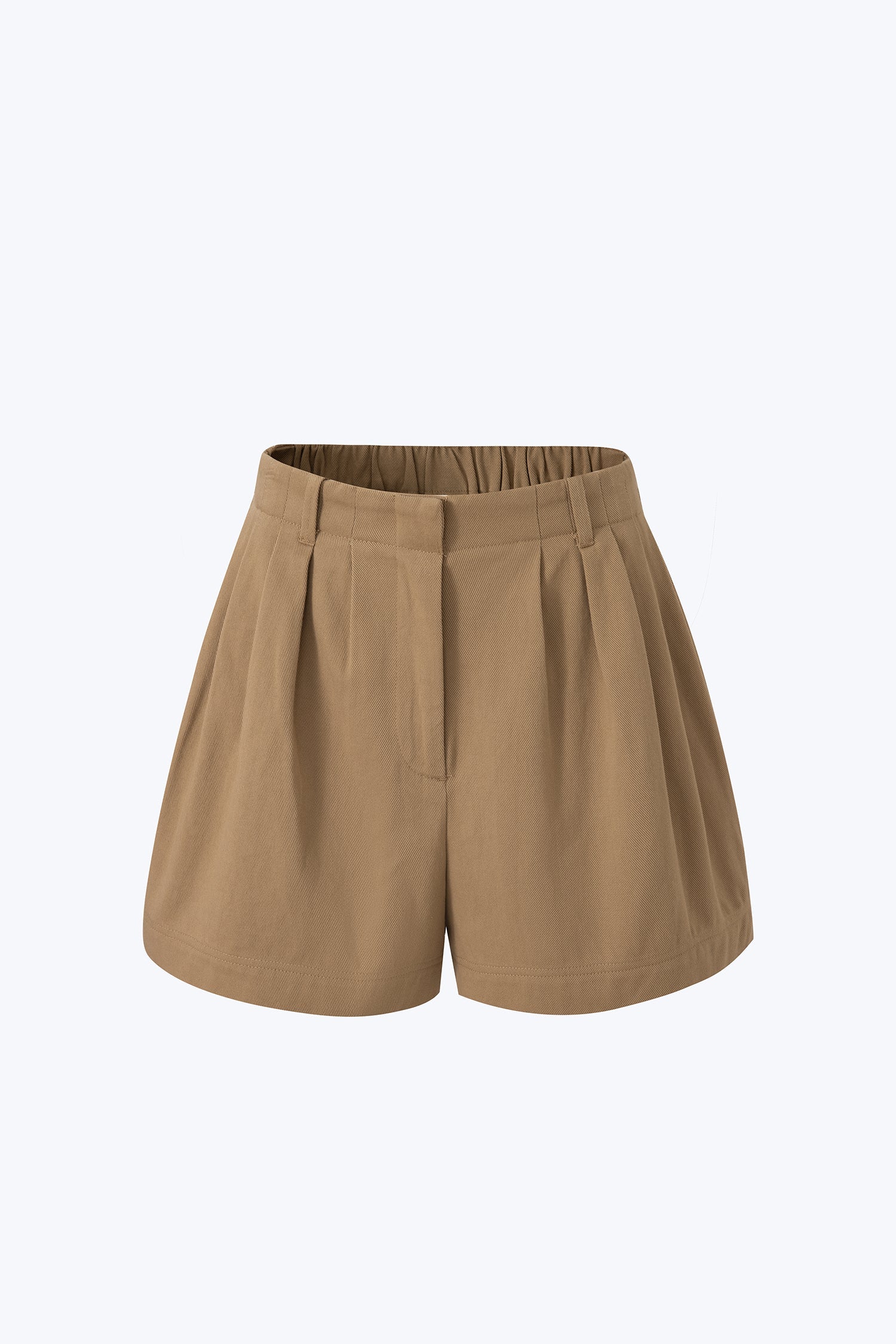 Pleated Shorts - Khaki