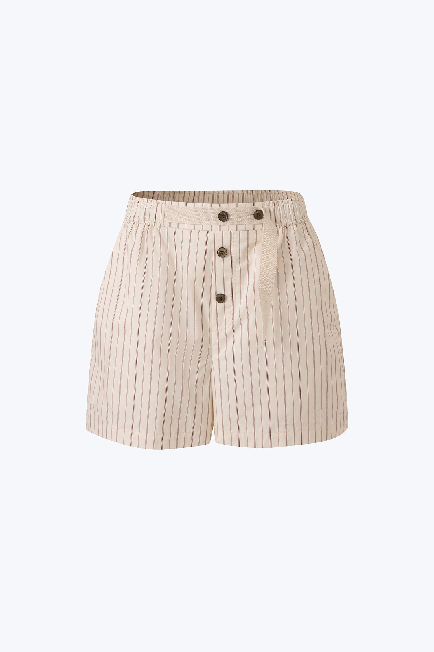 Striped Shorts - Ecru Stripes