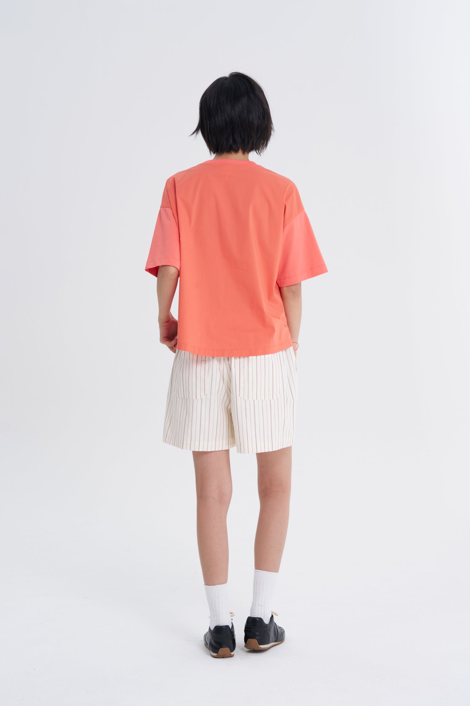 Striped Shorts - Ecru Stripes
