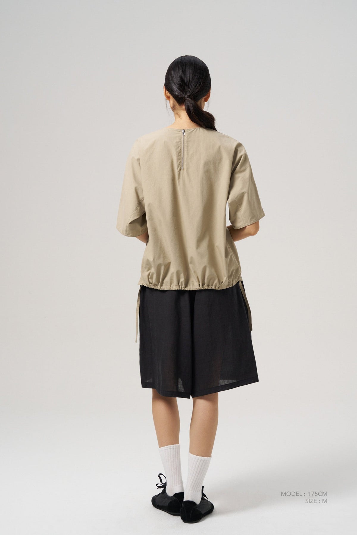 Wide Leg Shorts - Black