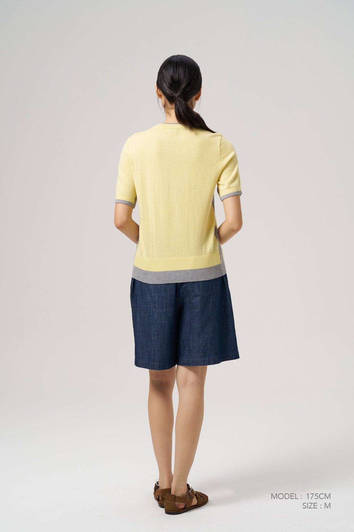 Relaxed Pull-Up Shorts - Dark Denim