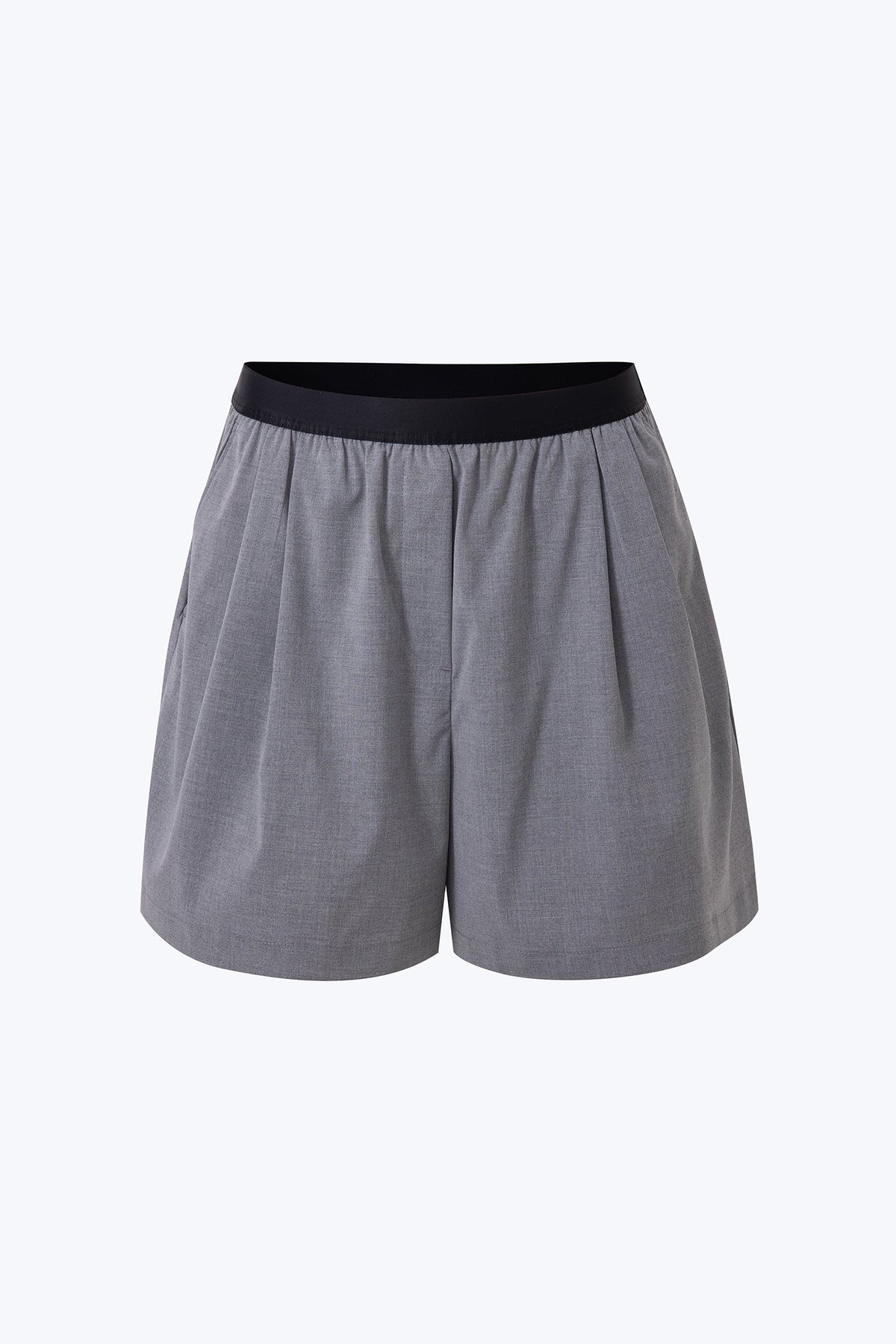 Elasticised Shorts - Hue Grey