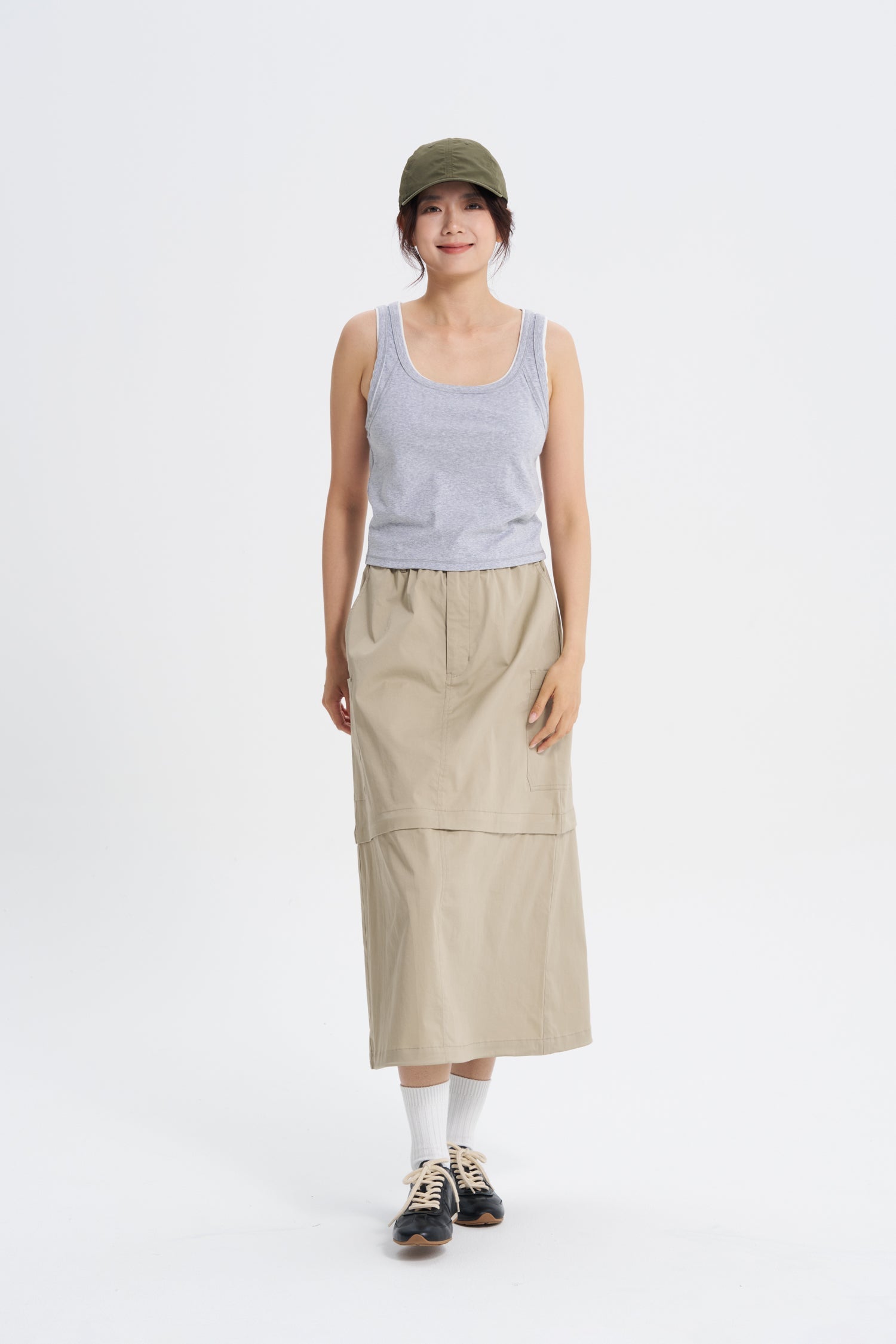 Convertible Skirt - Khaki