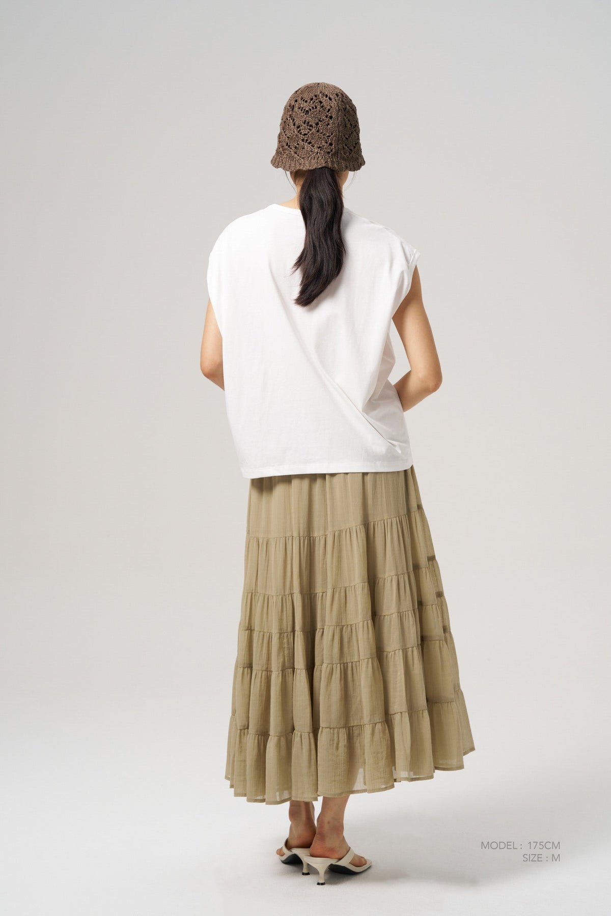 Maxi Tier Skirt - Sage