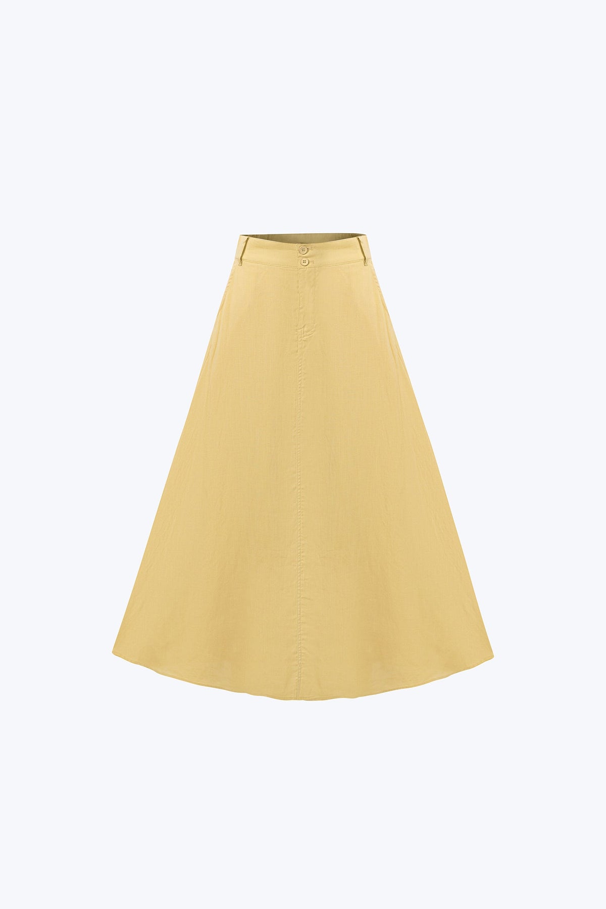 Maxi Flare Skirt - Lemon