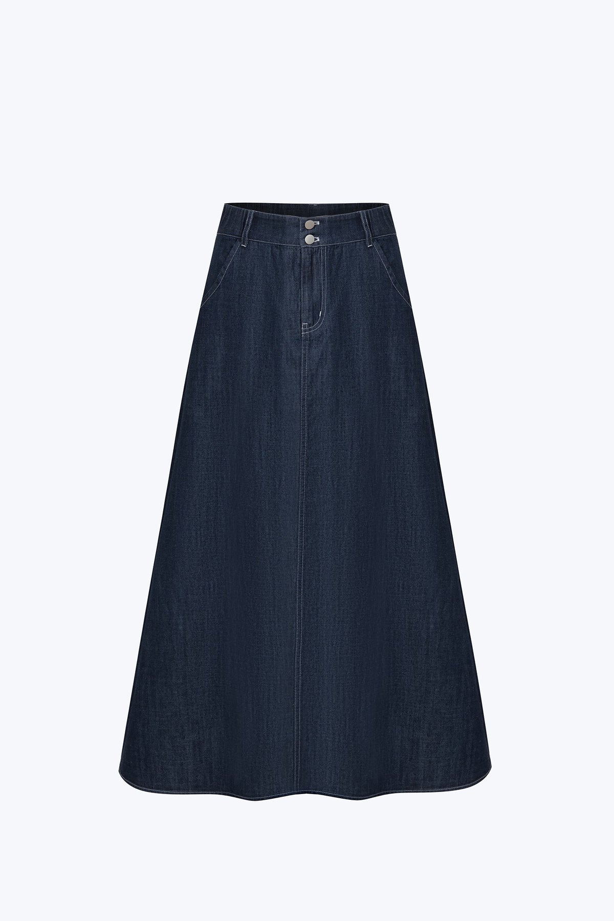 Maxi Flare Skirt - Dark Denim