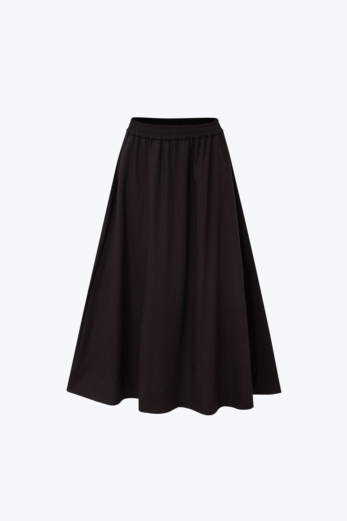 Elasticised Flare Skirt - Cocoa