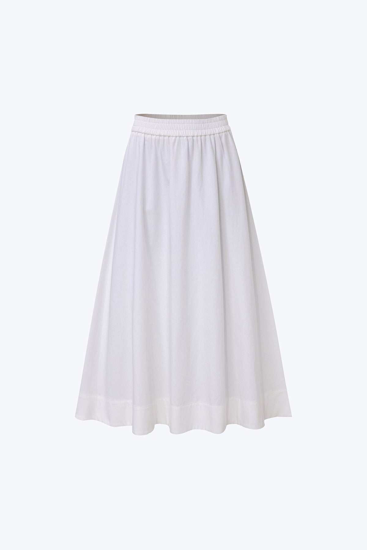 Elasticised Flare Skirt - Cream
