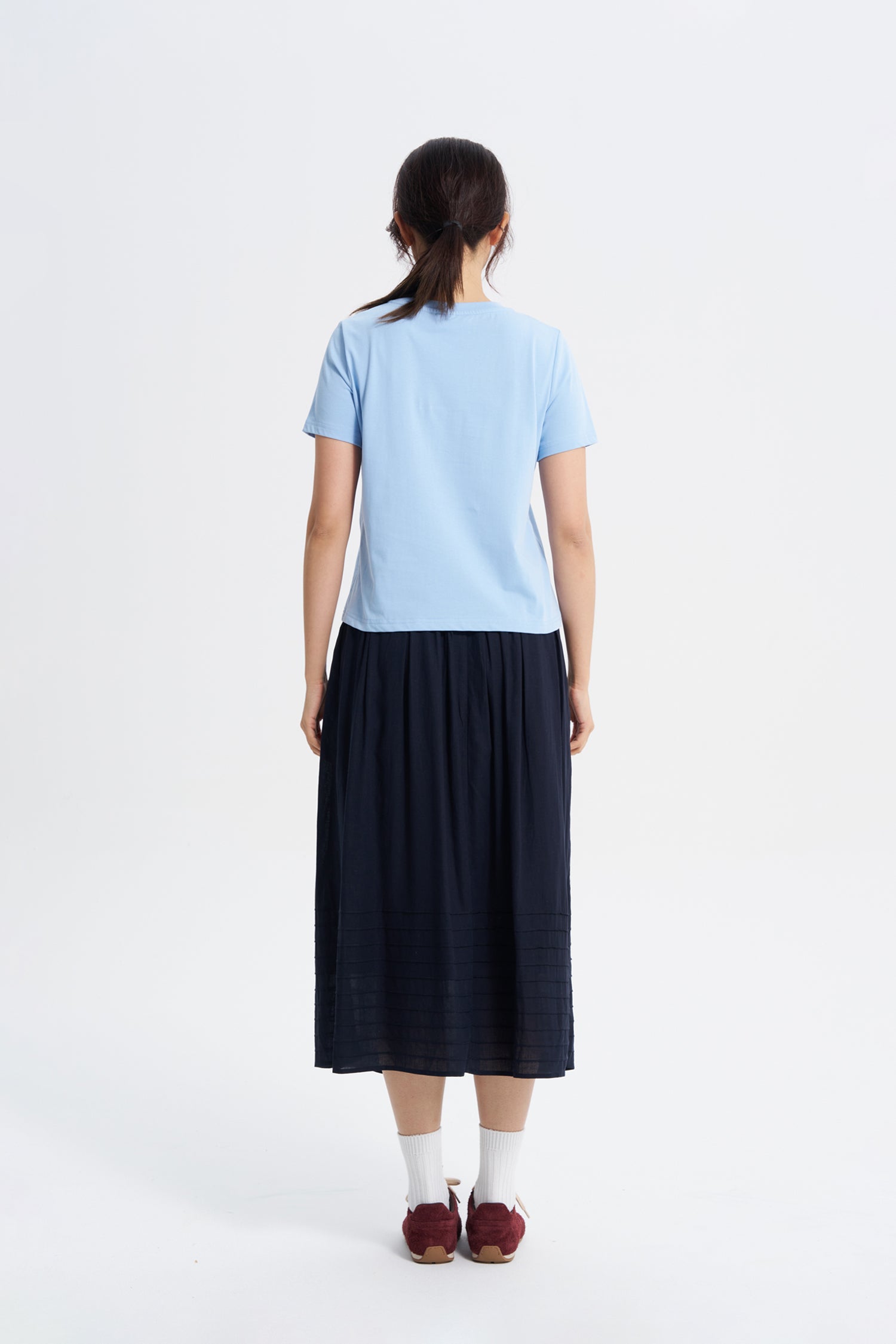 Crew Neck Tee - Cornflower