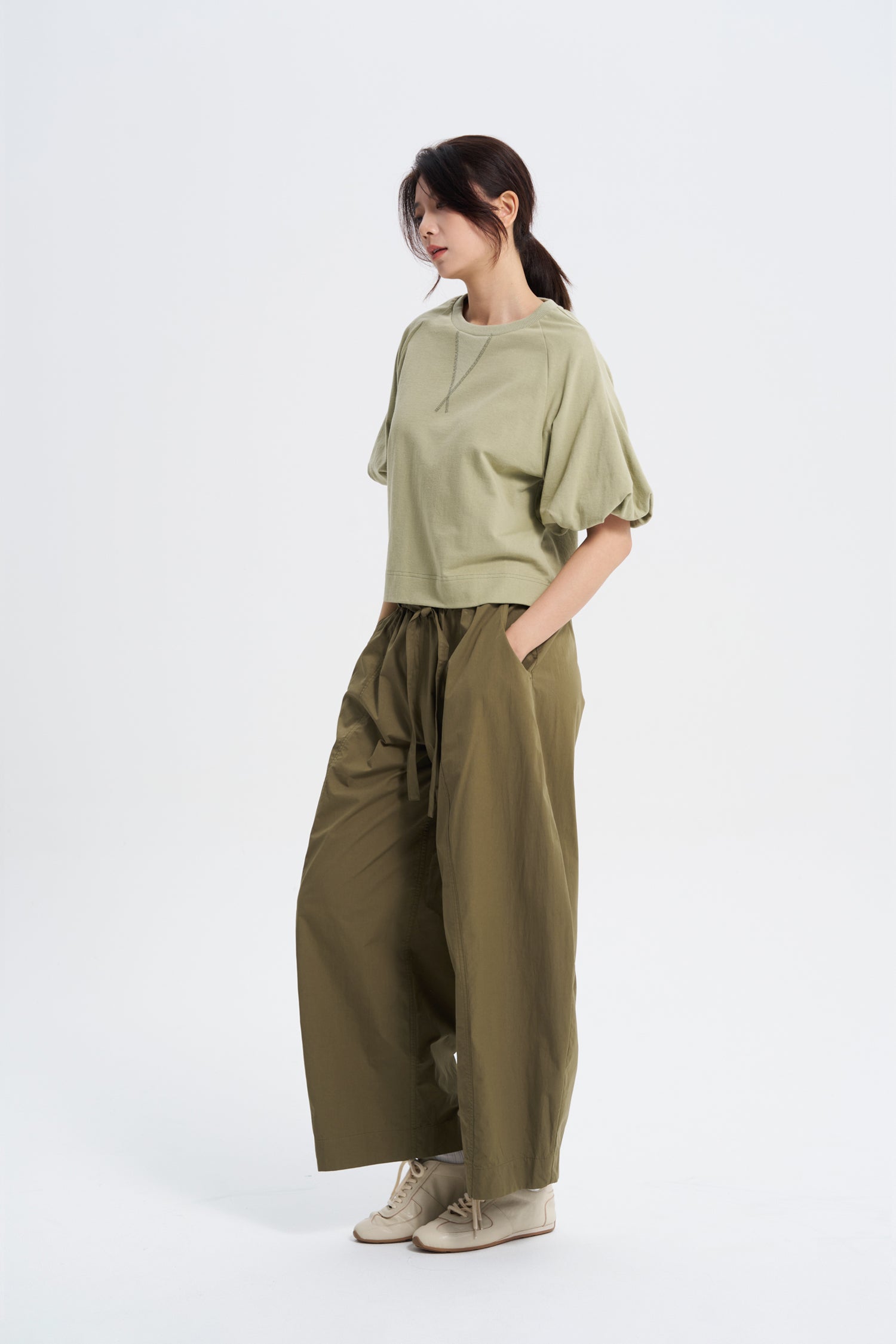 Soft Volume Sweater - Sage