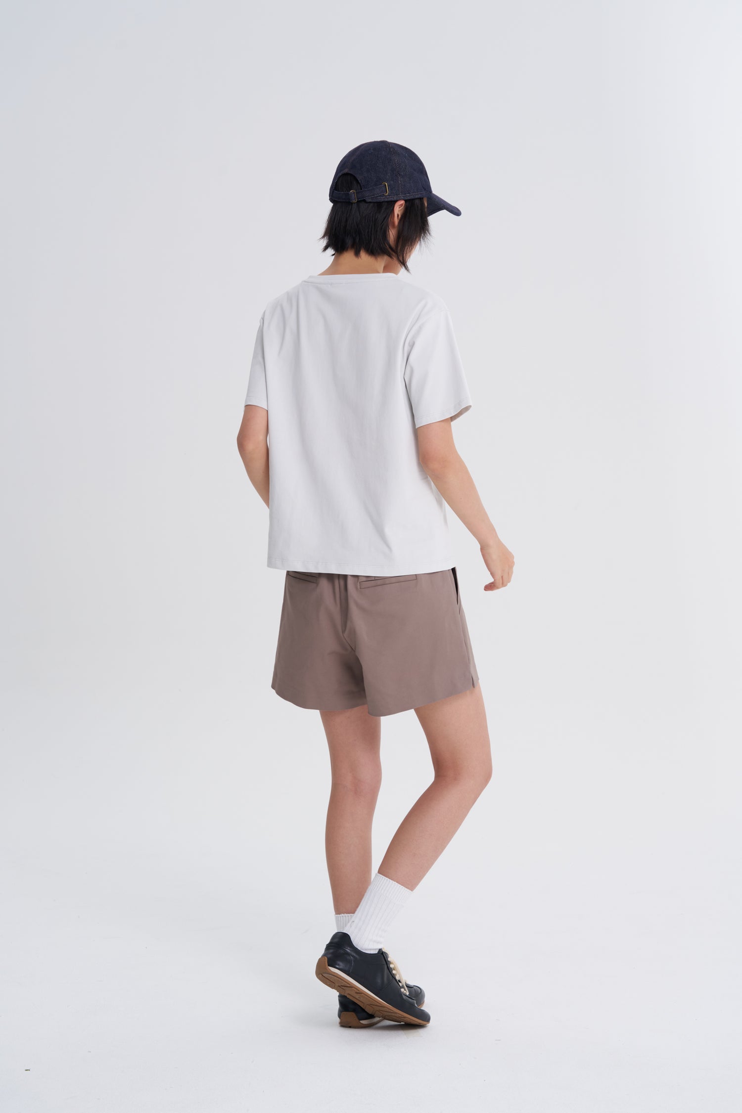 V-Neck Tee - Light Grey