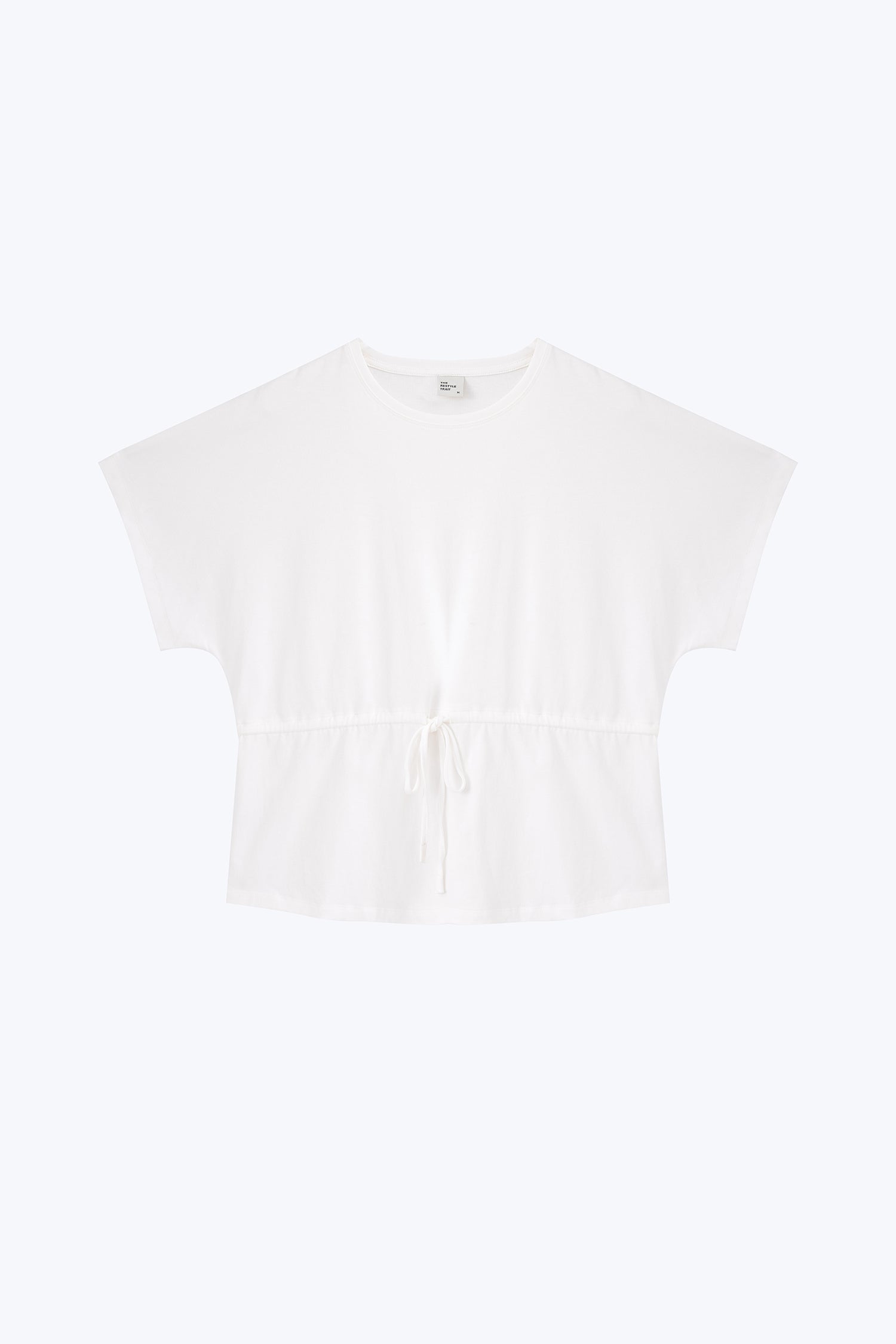 Drawstring Tee - Cream