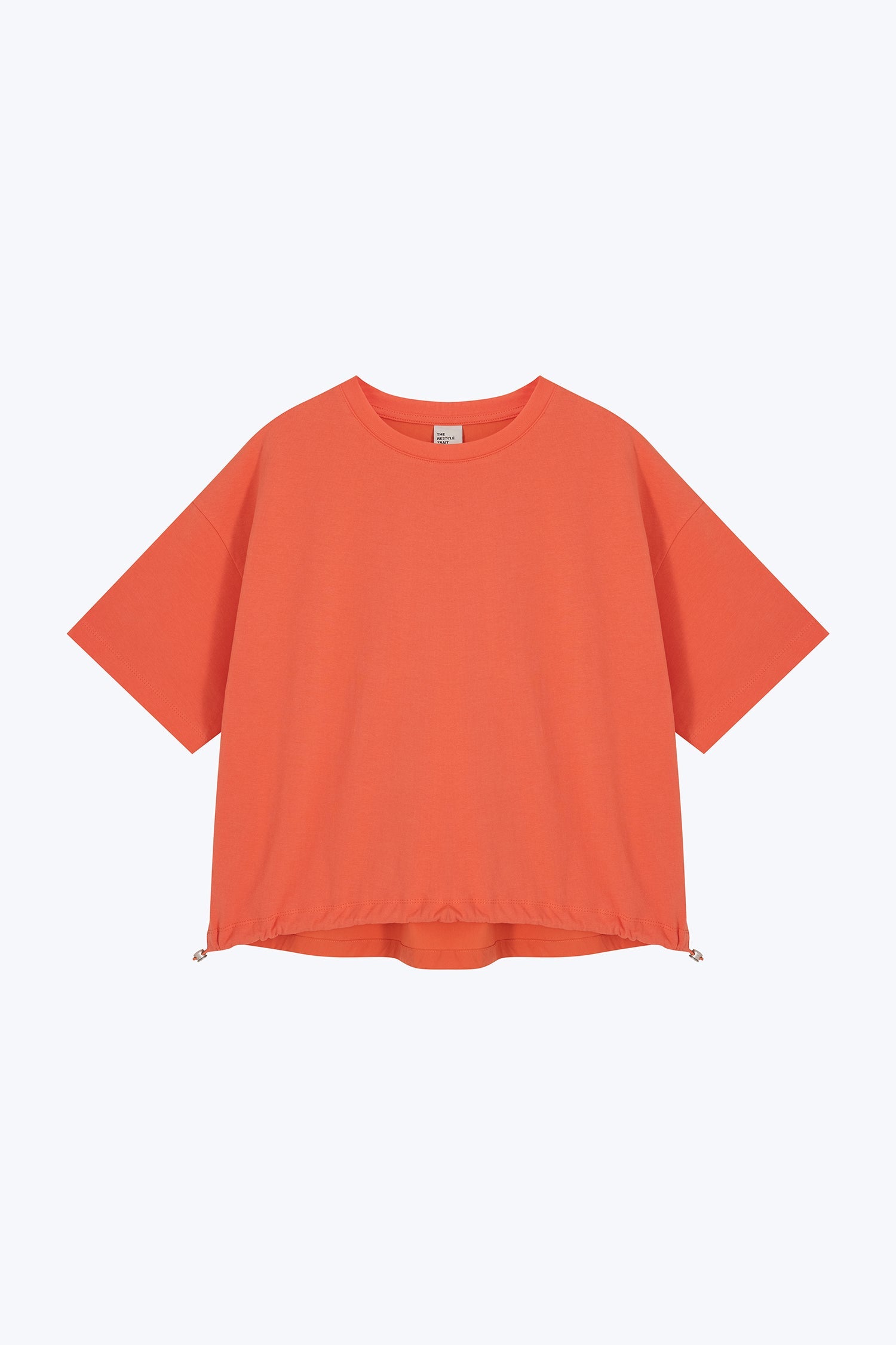 Drawcord Tee - Coral