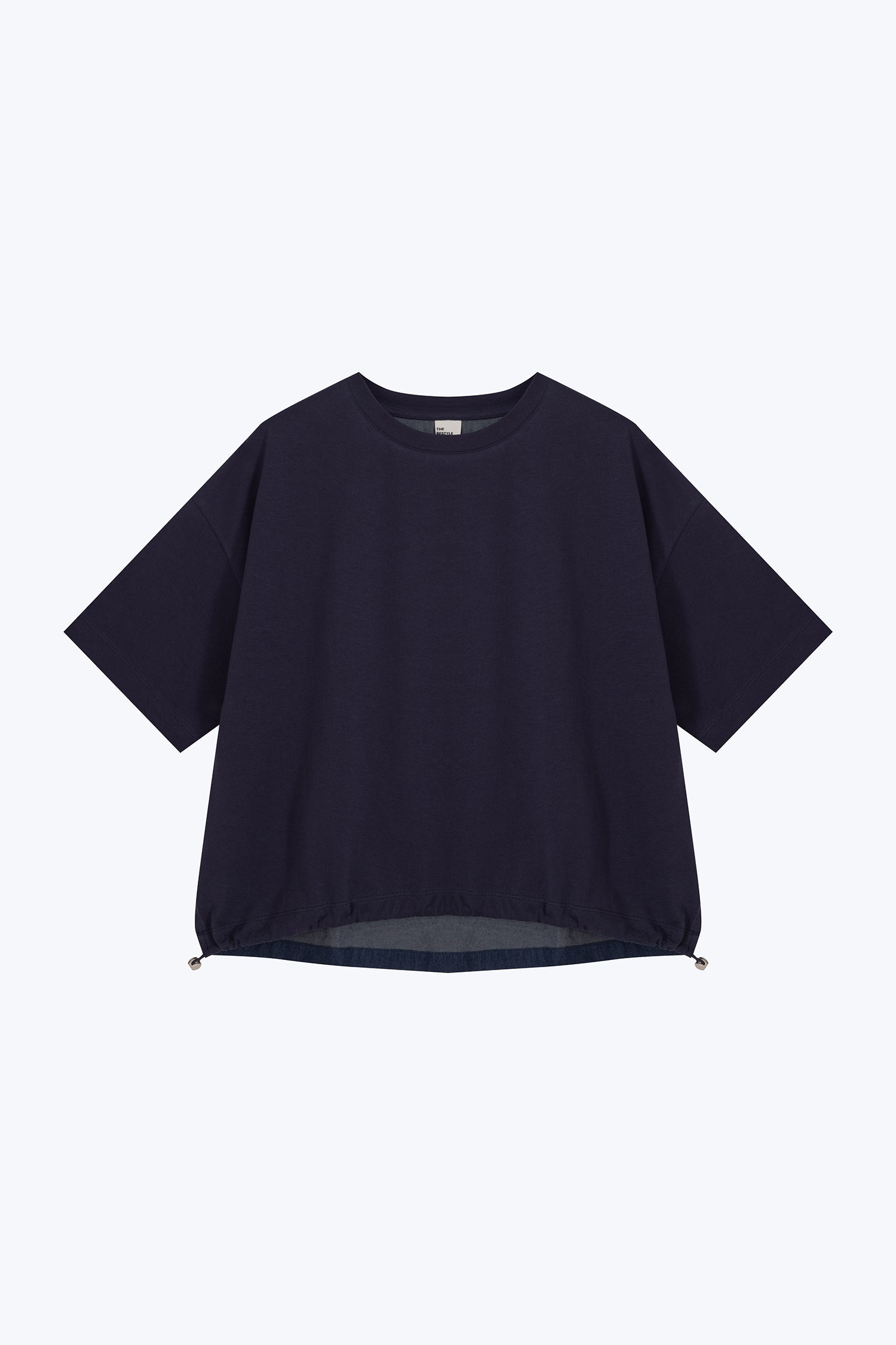 Drawcord Tee - Navy