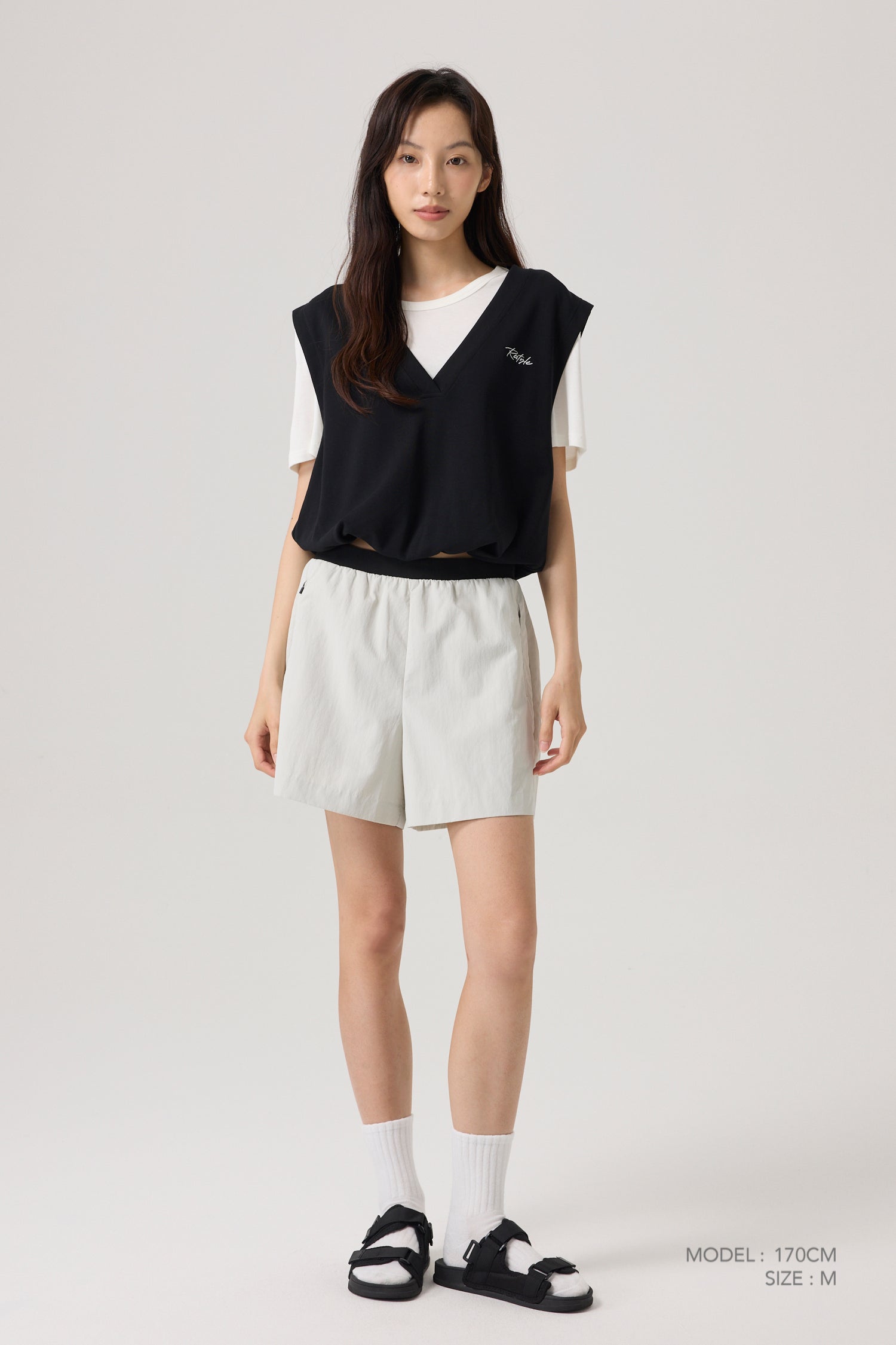 Double Layer Tee - Black