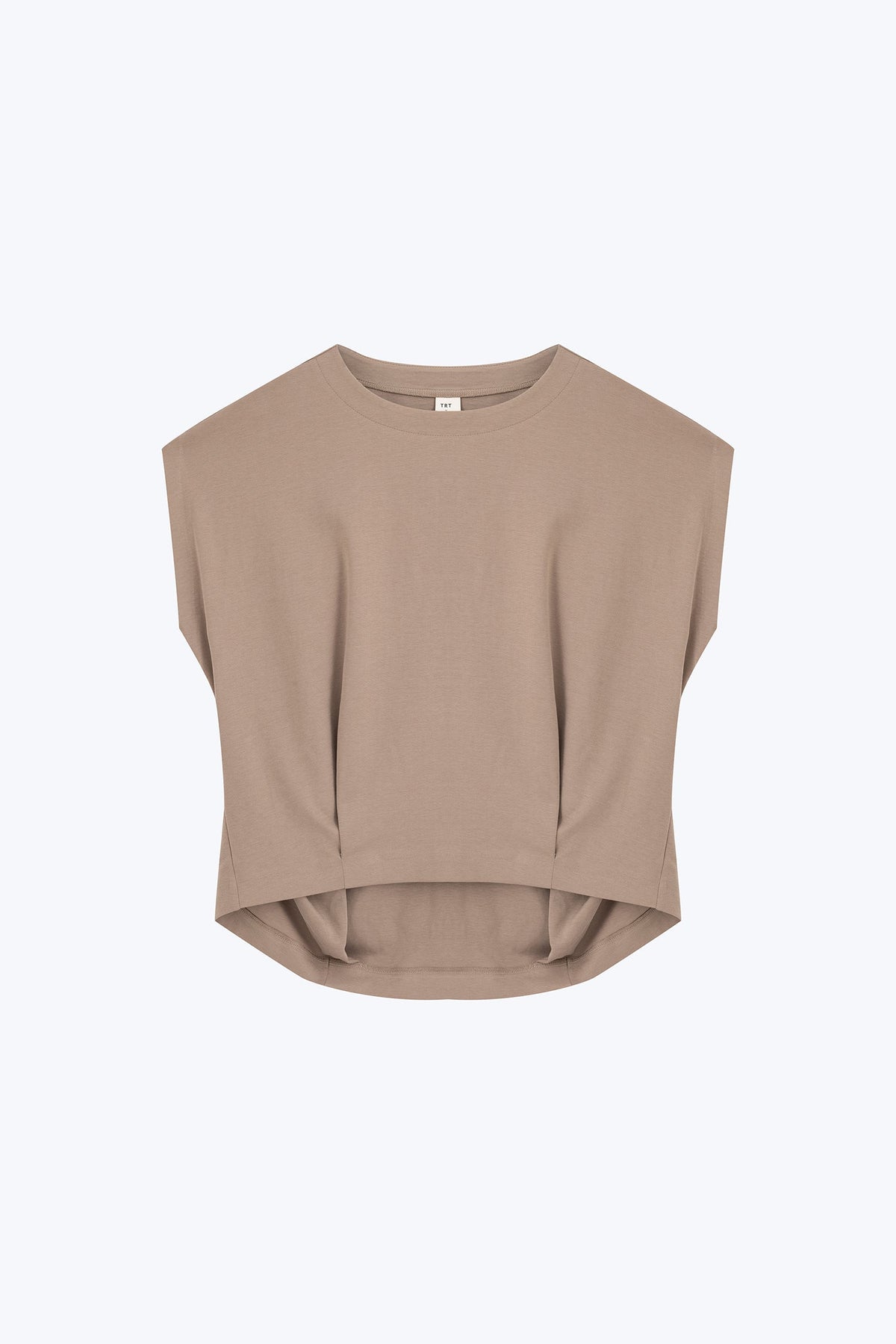 Darted Hem Tee - Cocoa