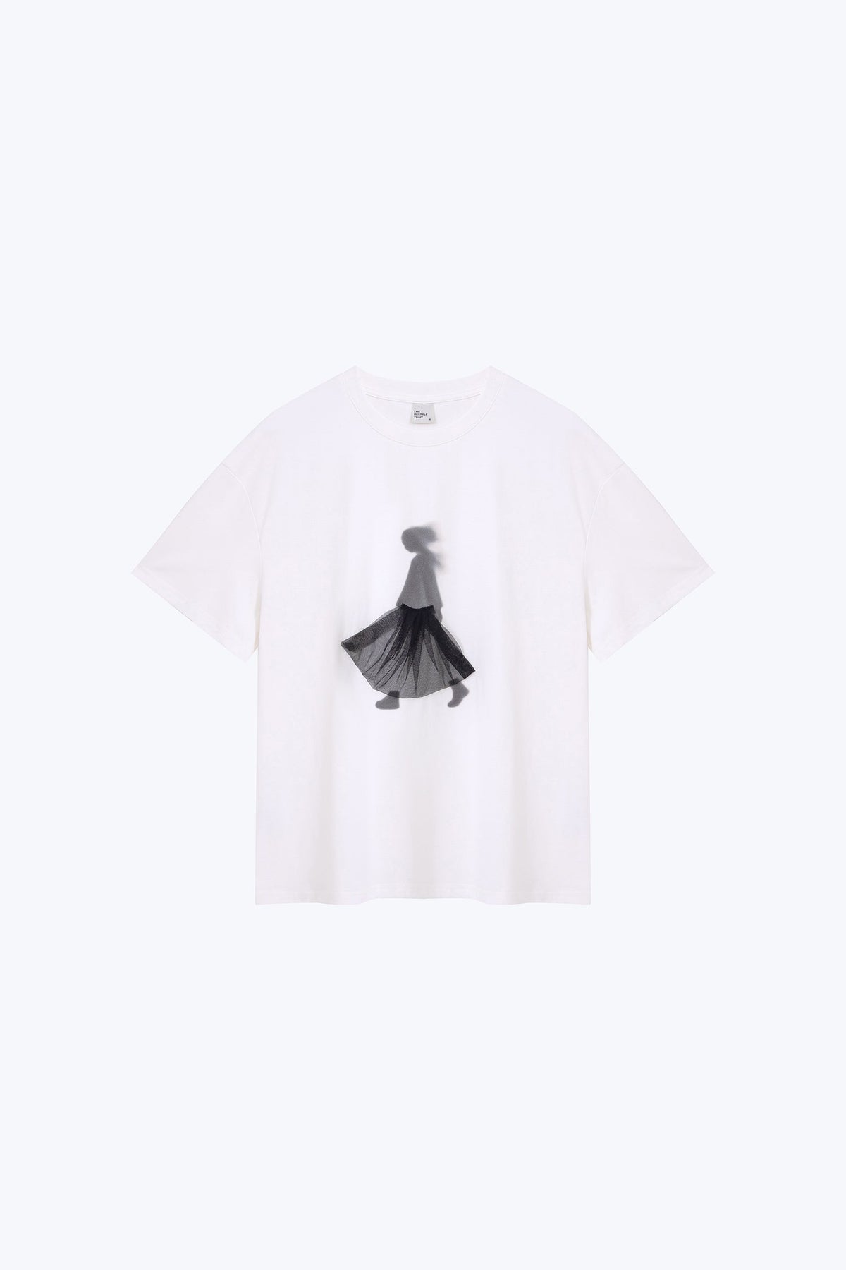 Mesh Silhouette Tee - Cream