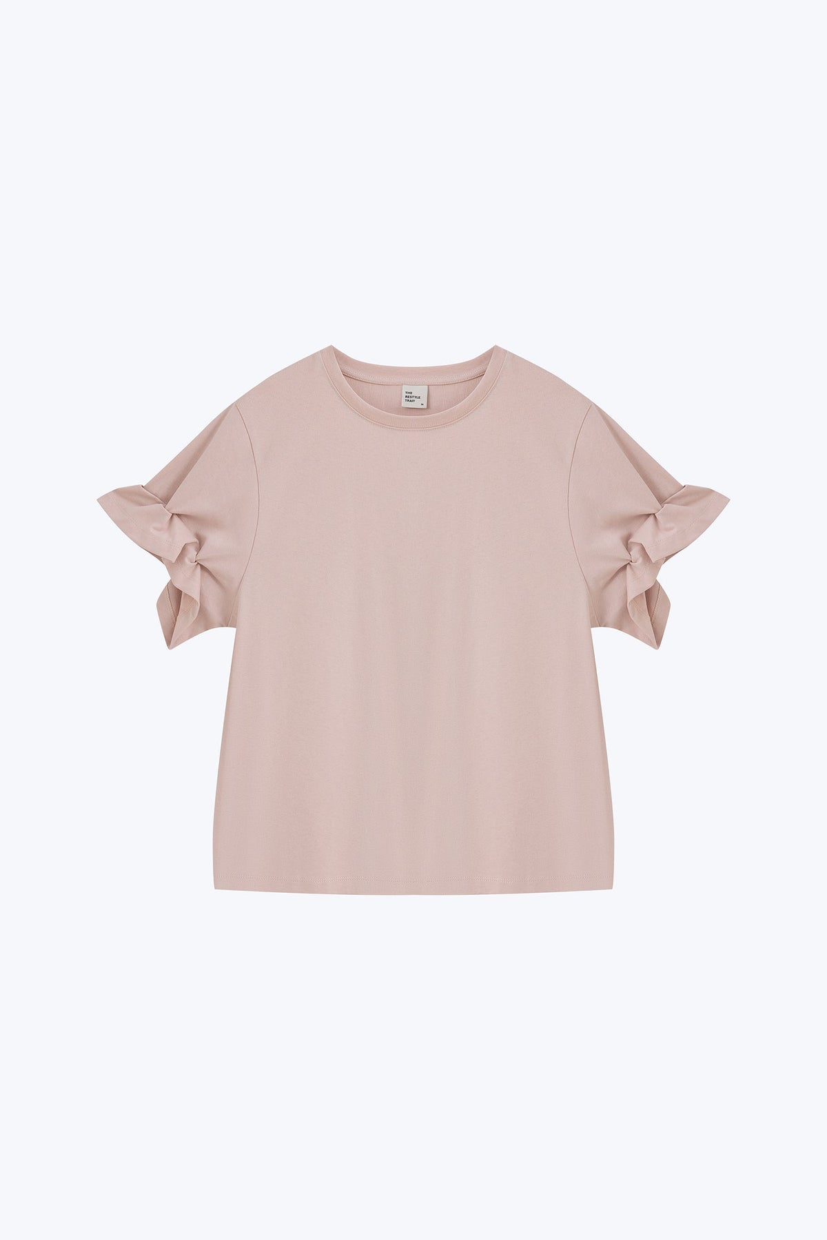 Ruffle Sleeve Tee - Blush