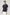 Ruffle Sleeve Tee - Navy
