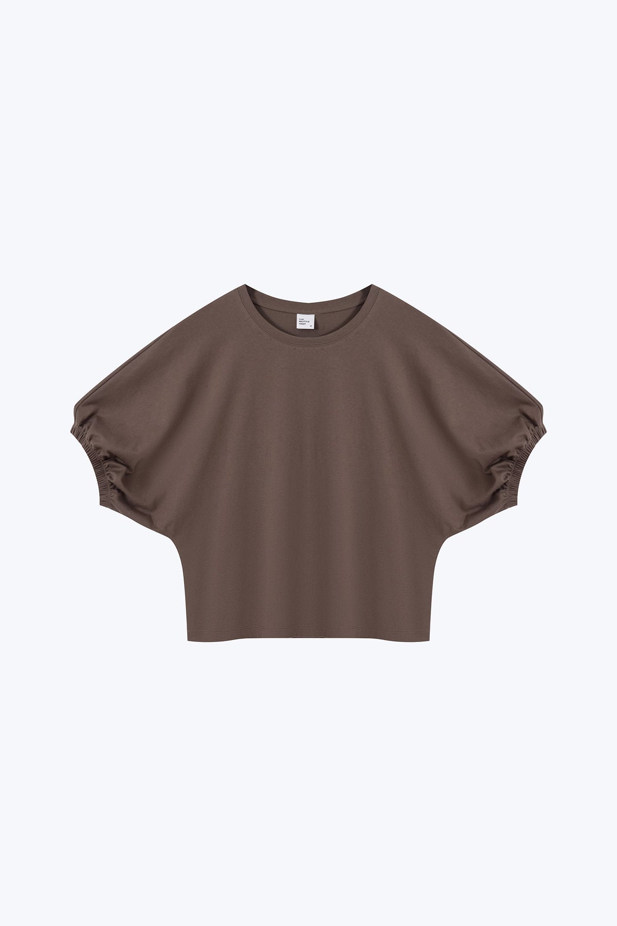 Knitted Contrast Top - Cocoa
