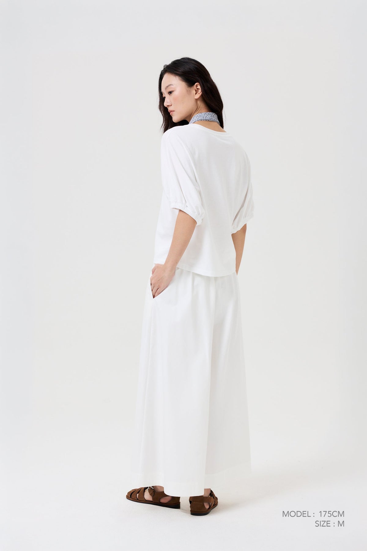 Knitted Contrast Top - Cream