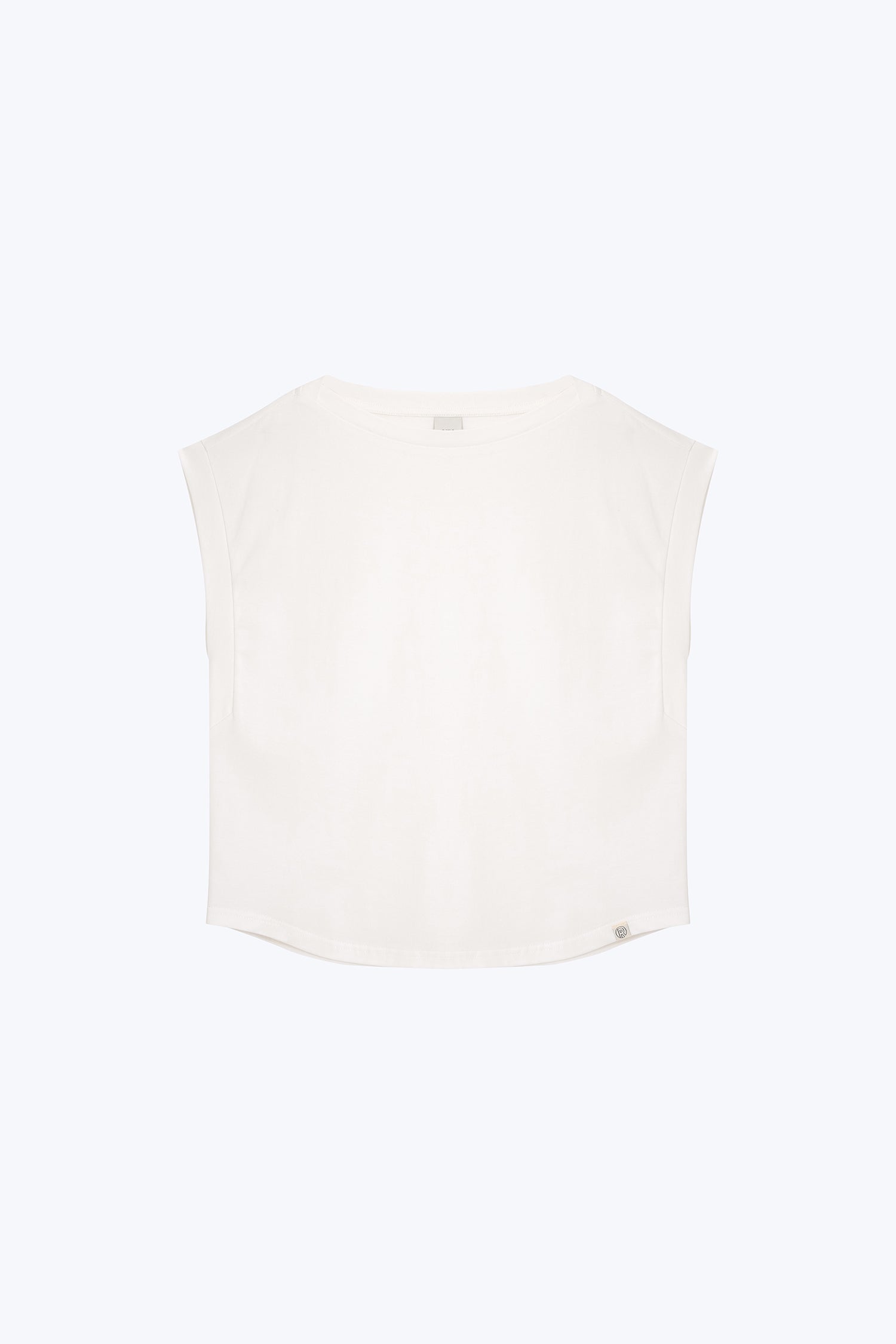 Boat Neck Tee - Cream