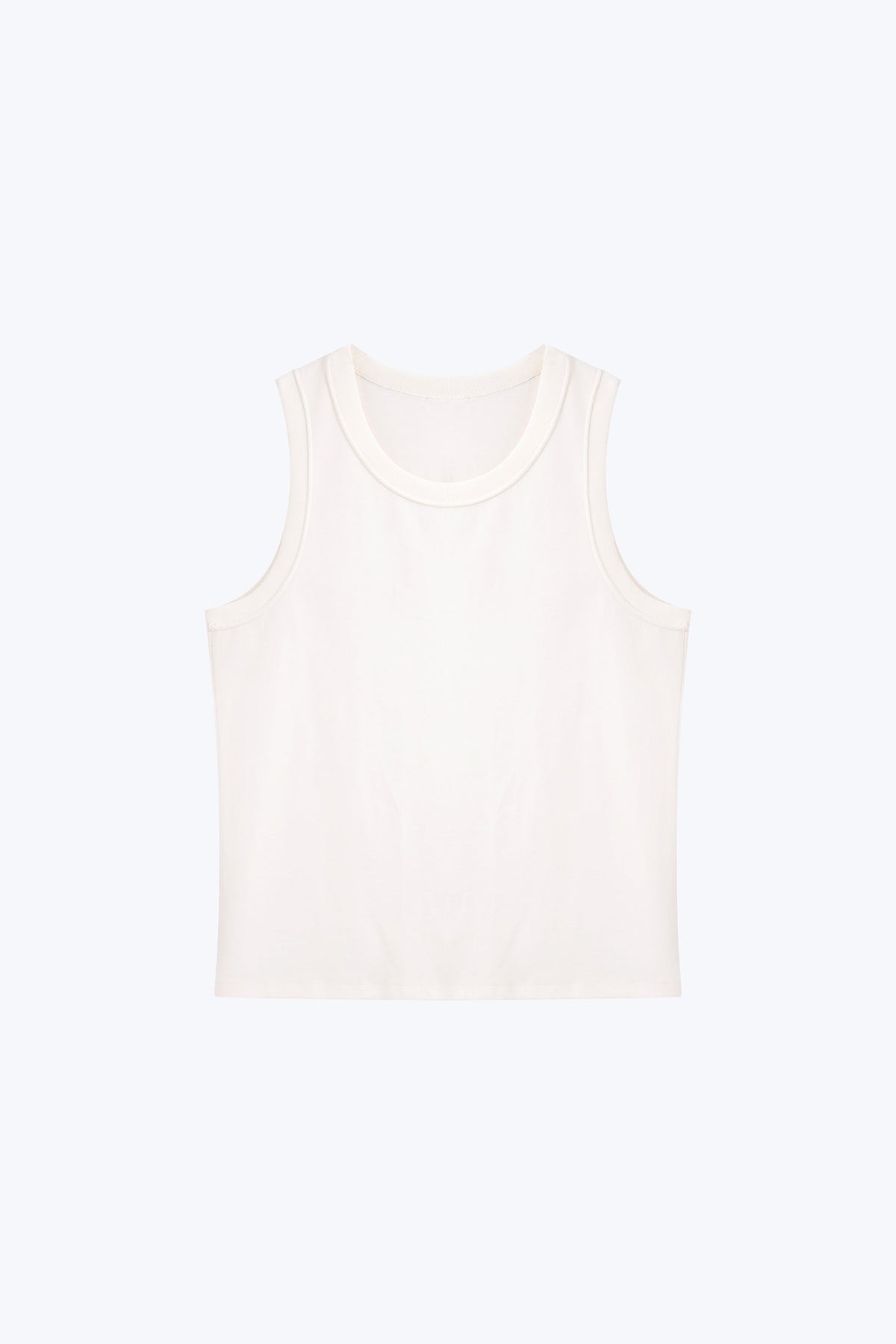 Sleeveless Tank Top - Cream