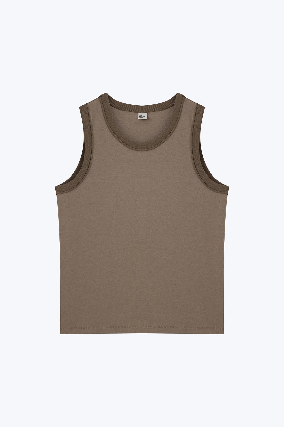 Sleeveless Tank Top - Grey Green