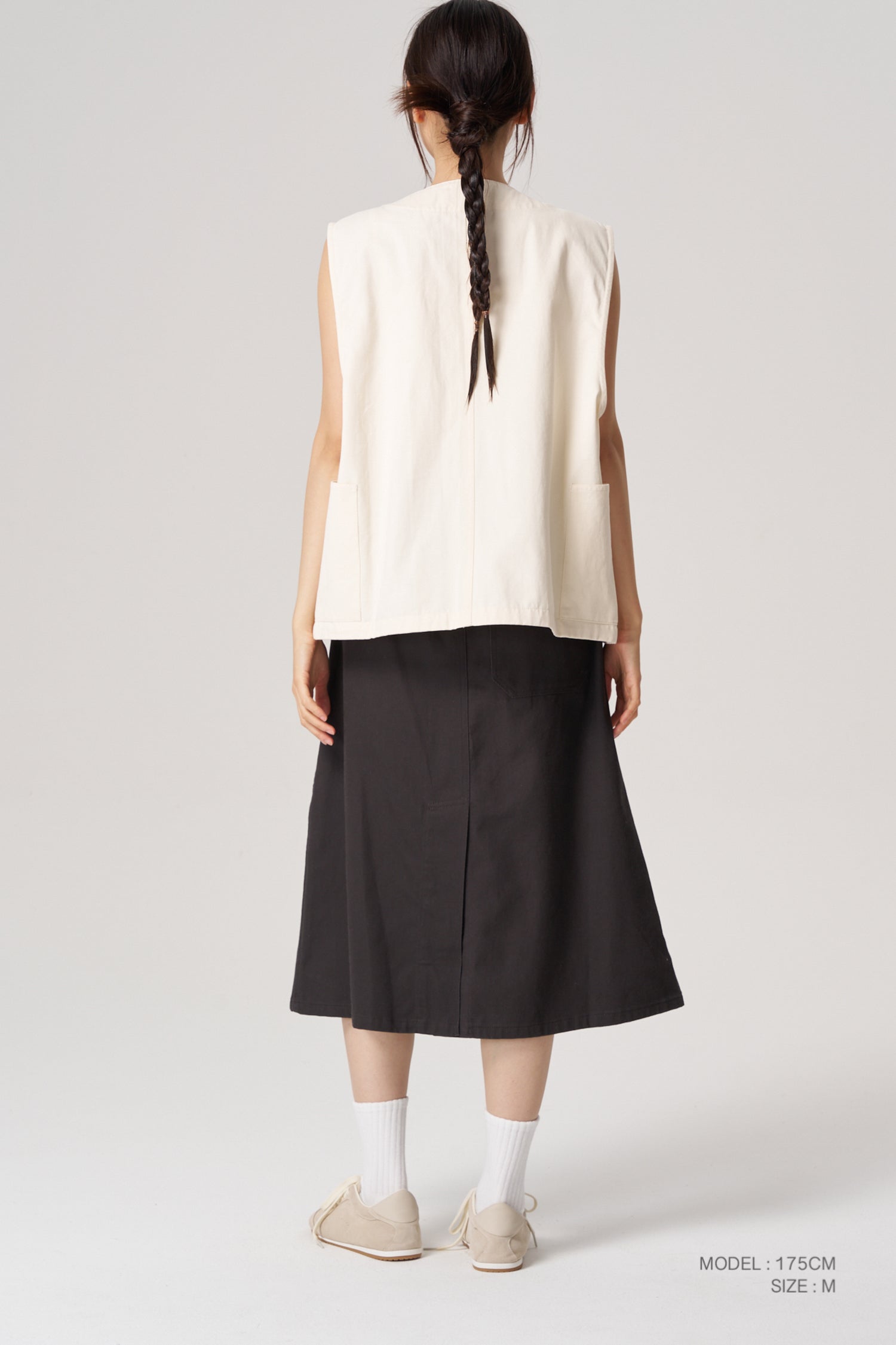 Oversized Vest - Ecru