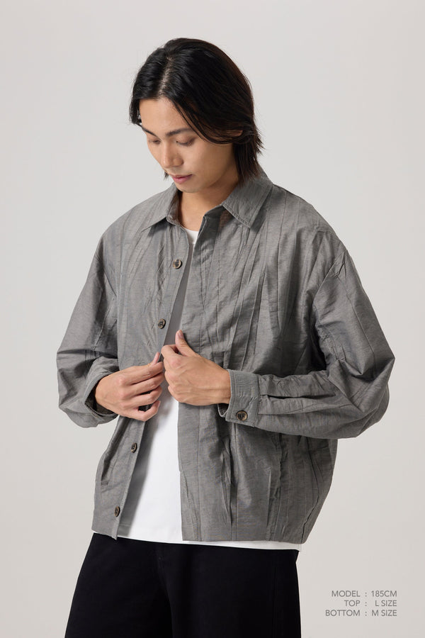 Crinkled Shirt - Grey