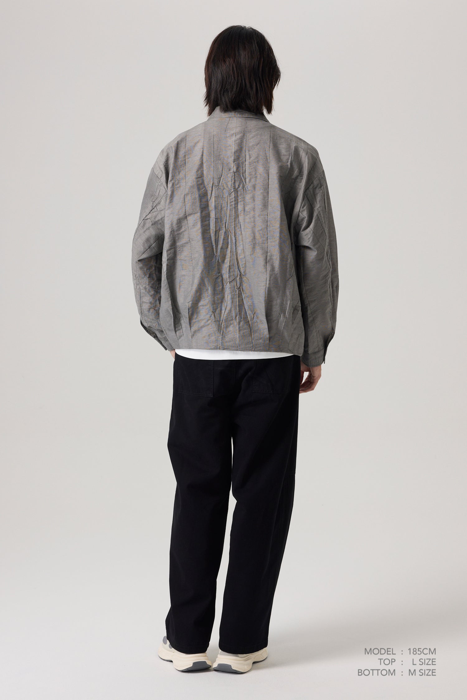 Crinkled Shirt - Grey