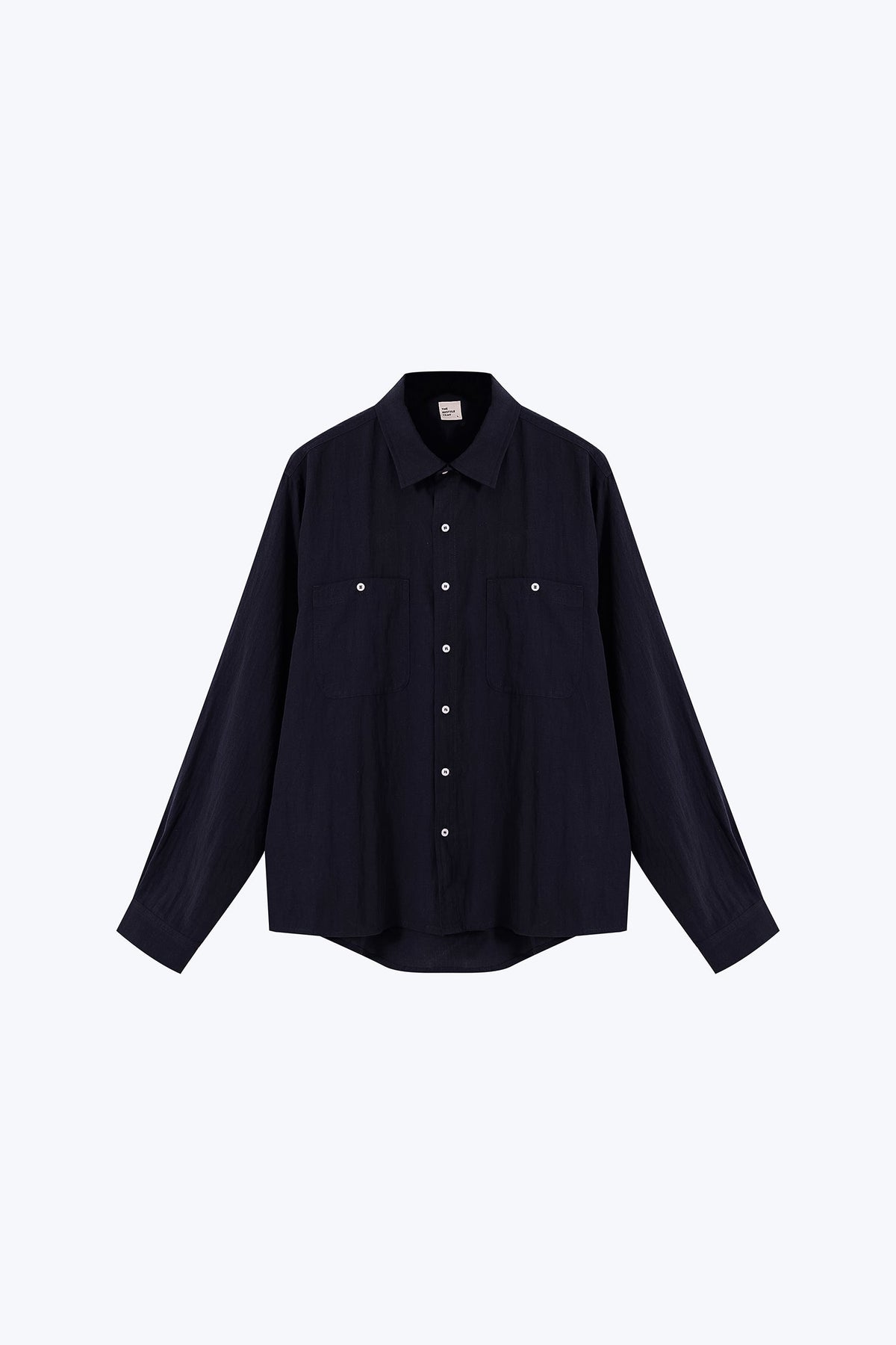 Patch Pocket L/S Shirt - Navy