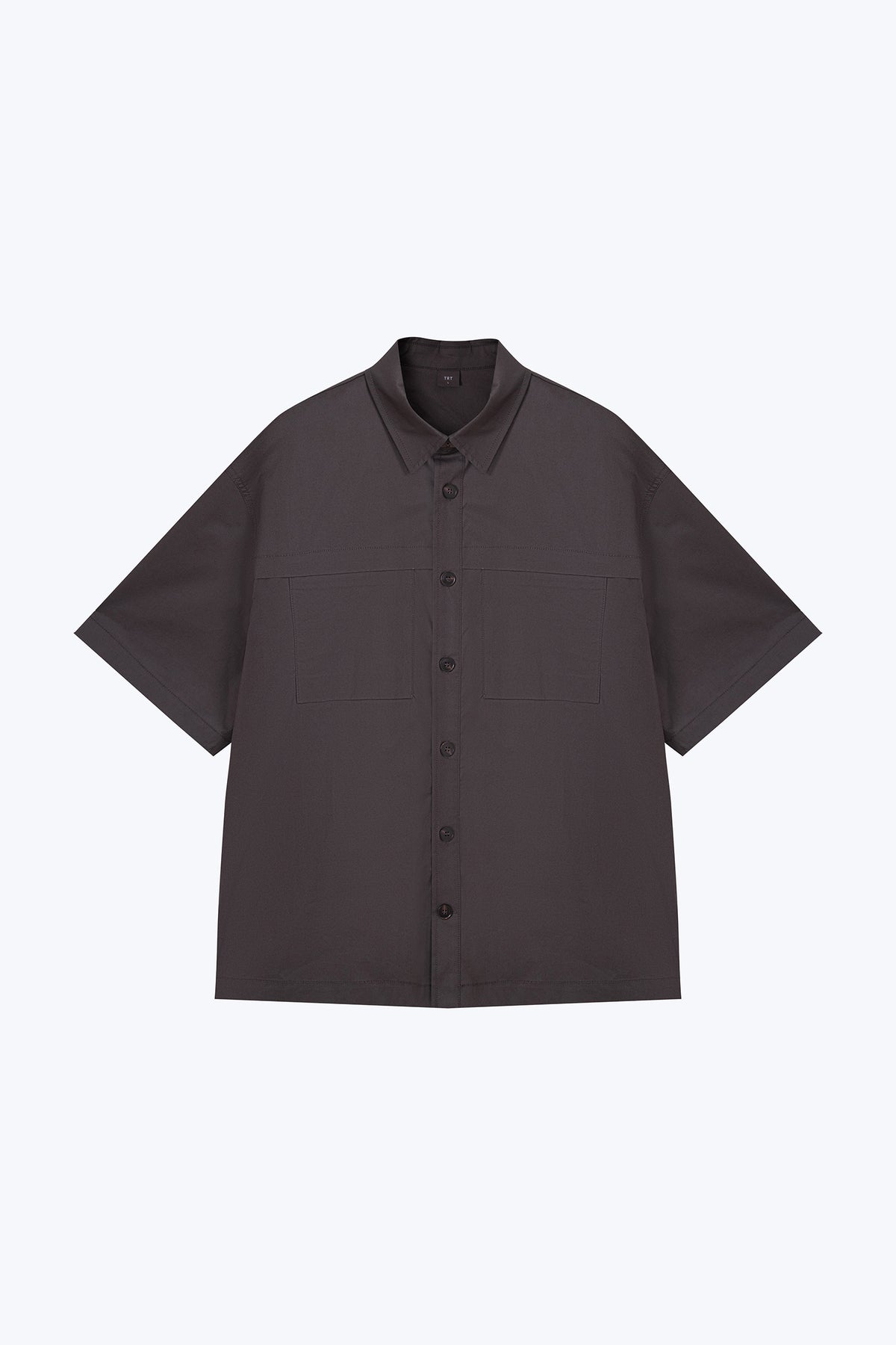 Relaxed Fit Double Pocket Shirt - Charcoal