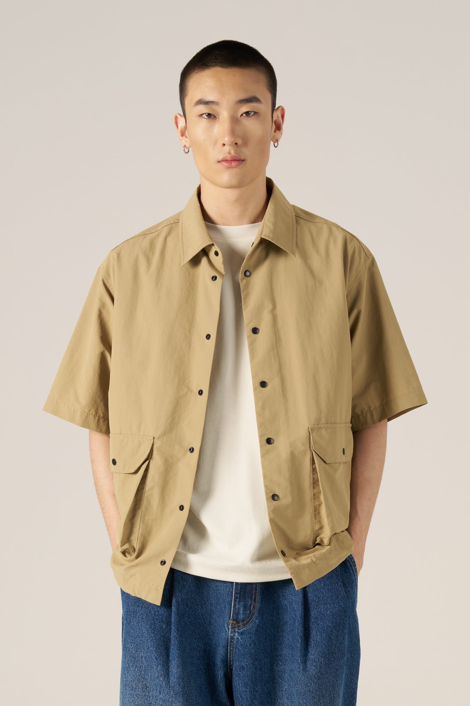 Cargo Pocket Shirt - Khaki – The Restyle Trait Malaysia