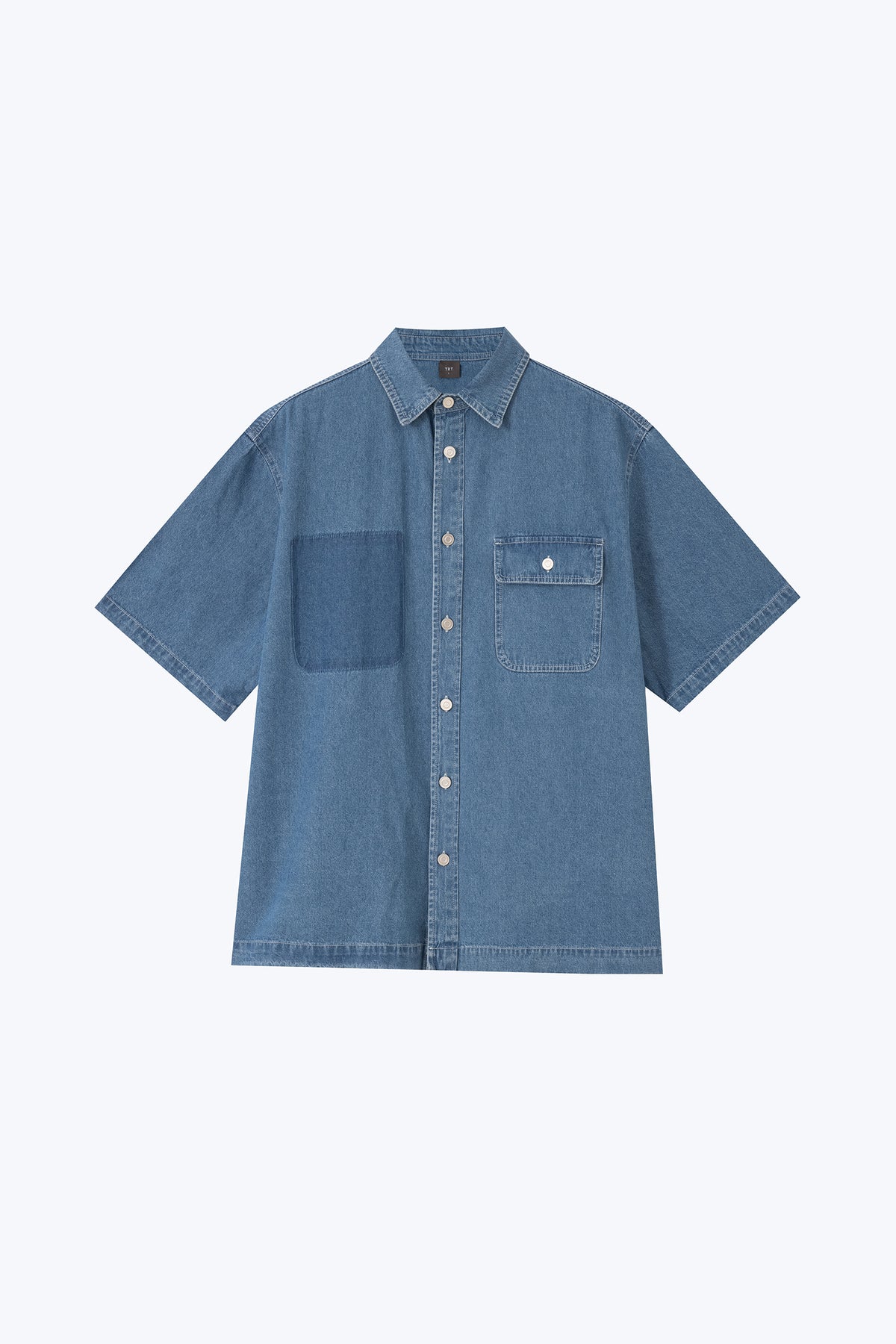 Shadow Pocket Denim Shirt - Denim