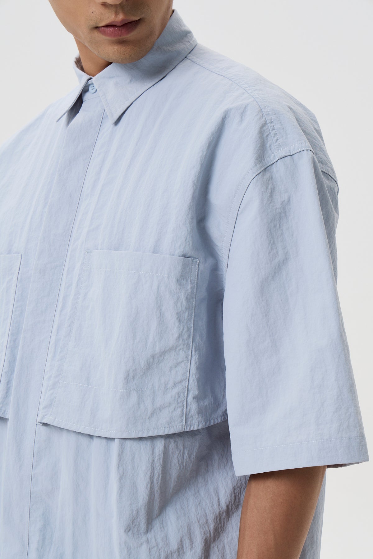 Patch Pocket Shirt - Light Blue