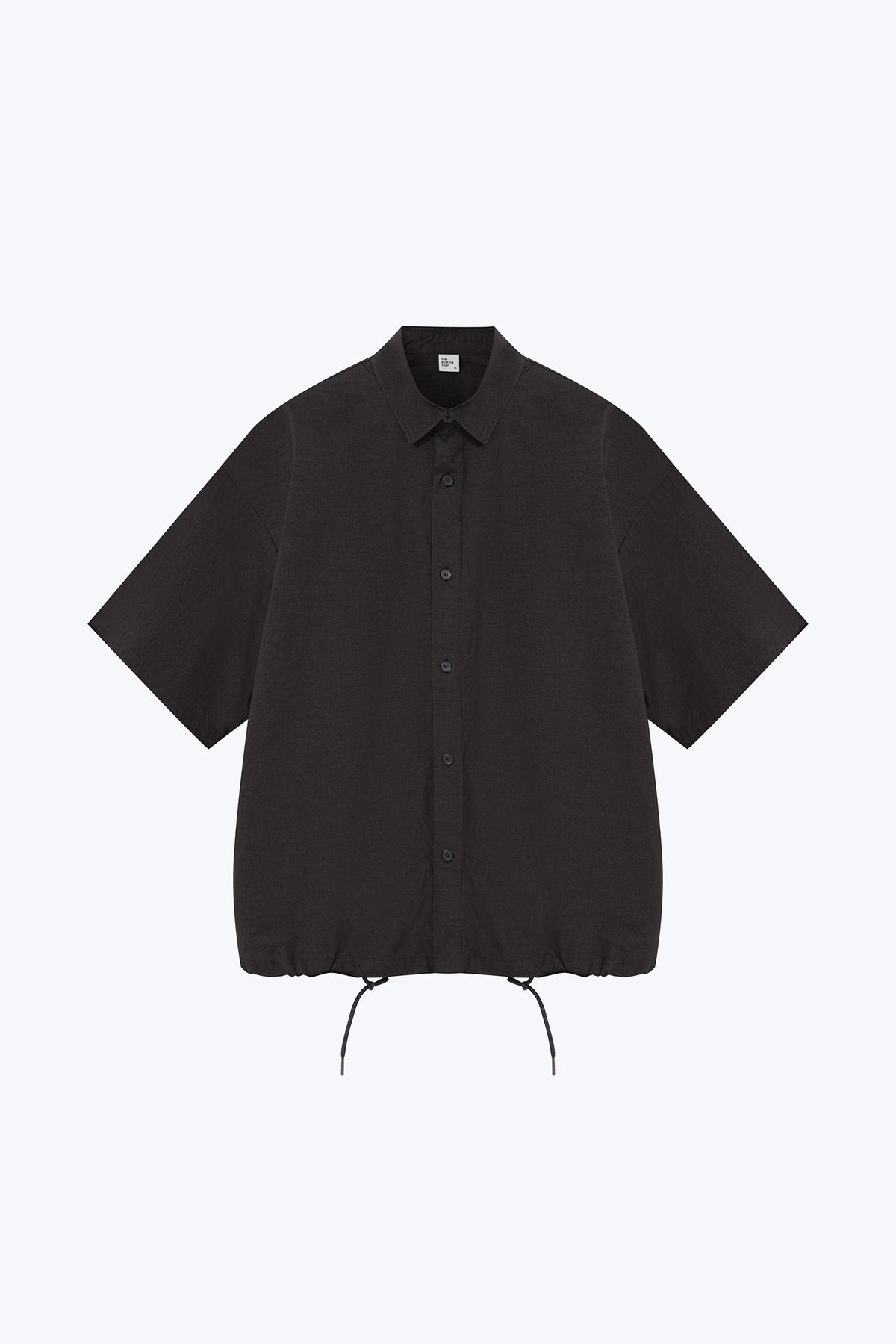 Drawstring Shirt - Charcoal