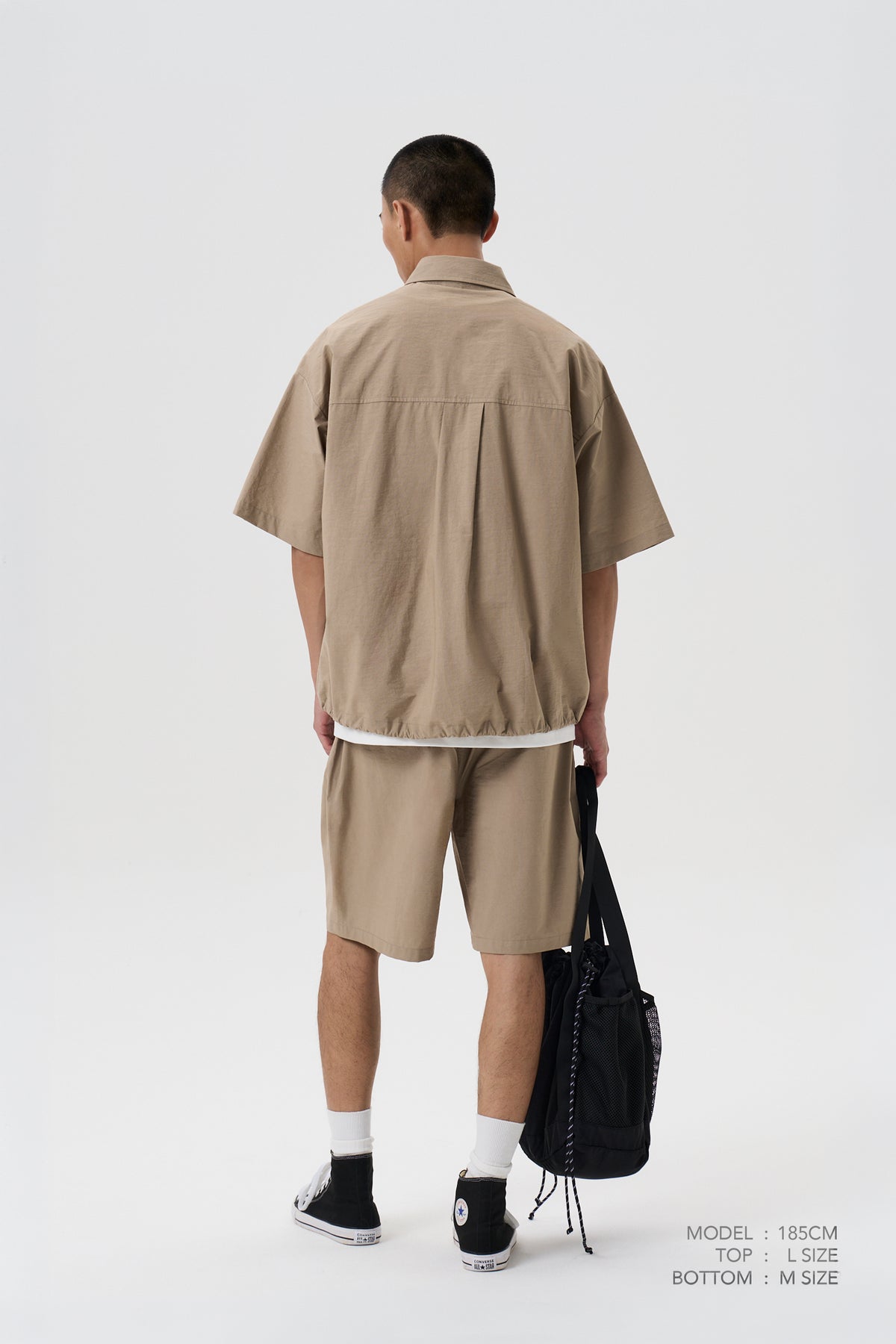 Drawstring Shirt - Khaki