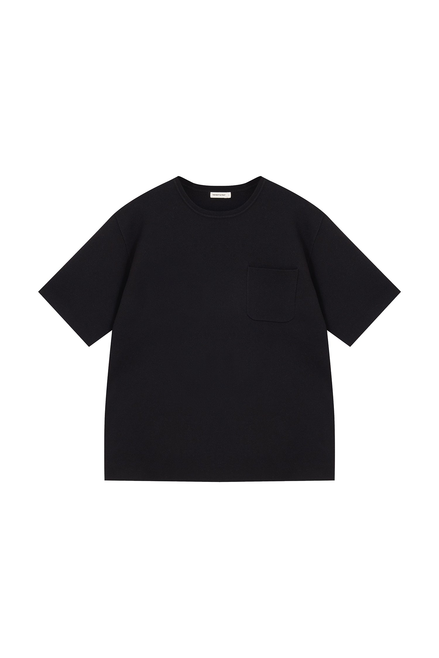 Pocket Knit Tee - Black