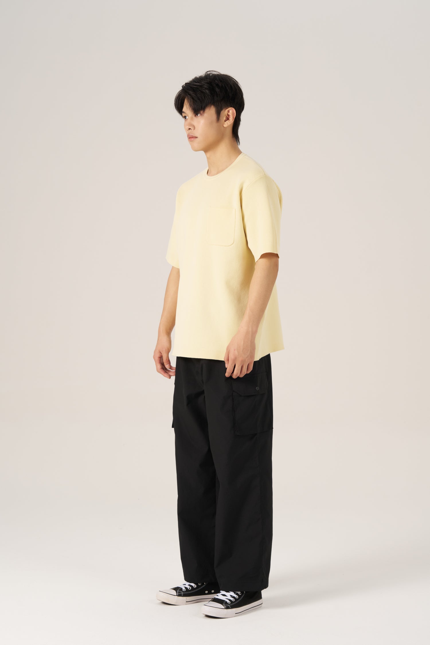 Pocket Knit Tee - Butter
