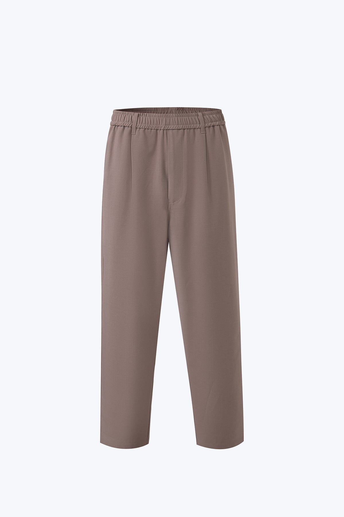 Elasticated Pleated Trousers - Olive